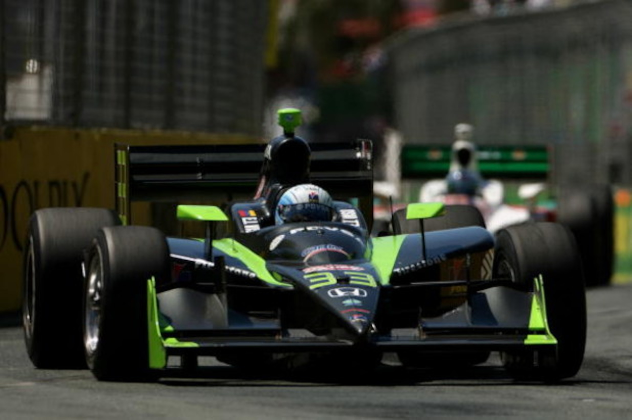GOLD COAST, AUSTRALIA - OCTOBER 26: E.J. Viso drives the #33 HVM Racing Dallara Honda during the IRL Indy Car Series Nikon Indy 300 on October 26, 2008 on the Gold Coast, Australia. (Photo by Robert Cianflone/Getty Images) GOLD COAST, AUSTRALIA - OCTOBER 26: E.J. Viso drives the #33 HVM Racing Dallara Honda during the IRL Indy Car Series Nikon Indy 300 on October 26, 2008 on the Gold Coast, Australia. (Photo by Robert Cianflone/Getty Images)