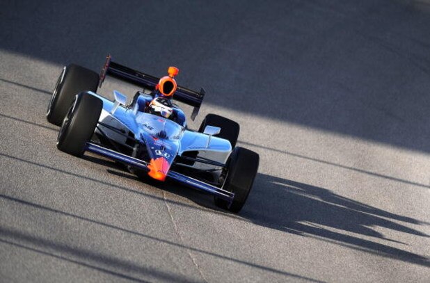 HOMESTEAD, FL - FEBRUARY 24:  Mario Moraes of Brazil drives the #5 KV Racing Technology during the IRL IndyCar Series Spring Testing at the Homestead-Miami Speedway February 24, 2009 in Homestead, Florida. (Photo by Robert Laberge/Getty Images).