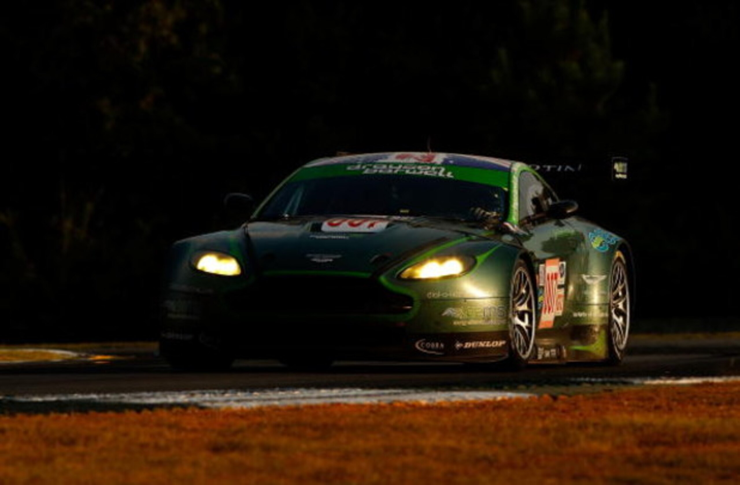 BRASELTON, GA - OCTOBER 04: The #007 Drayson-Barwell Aston Martin Vantage driven by Paul Drayson, Jonny Cocker and Darren Turner during the American Le Mans Series Petit Le Mans at Road Atlanta on October 4, 2008 in Braselton, Georgia. (Photo by Streete BRASELTON, GA - OCTOBER 04: The #007 Drayson-Barwell Aston Martin Vantage driven by Paul Drayson, Jonny Cocker and Darren Turner during the American Le Mans Series Petit Le Mans at Road Atlanta on October 4, 2008 in Braselton, Georgia. (Photo by Streete