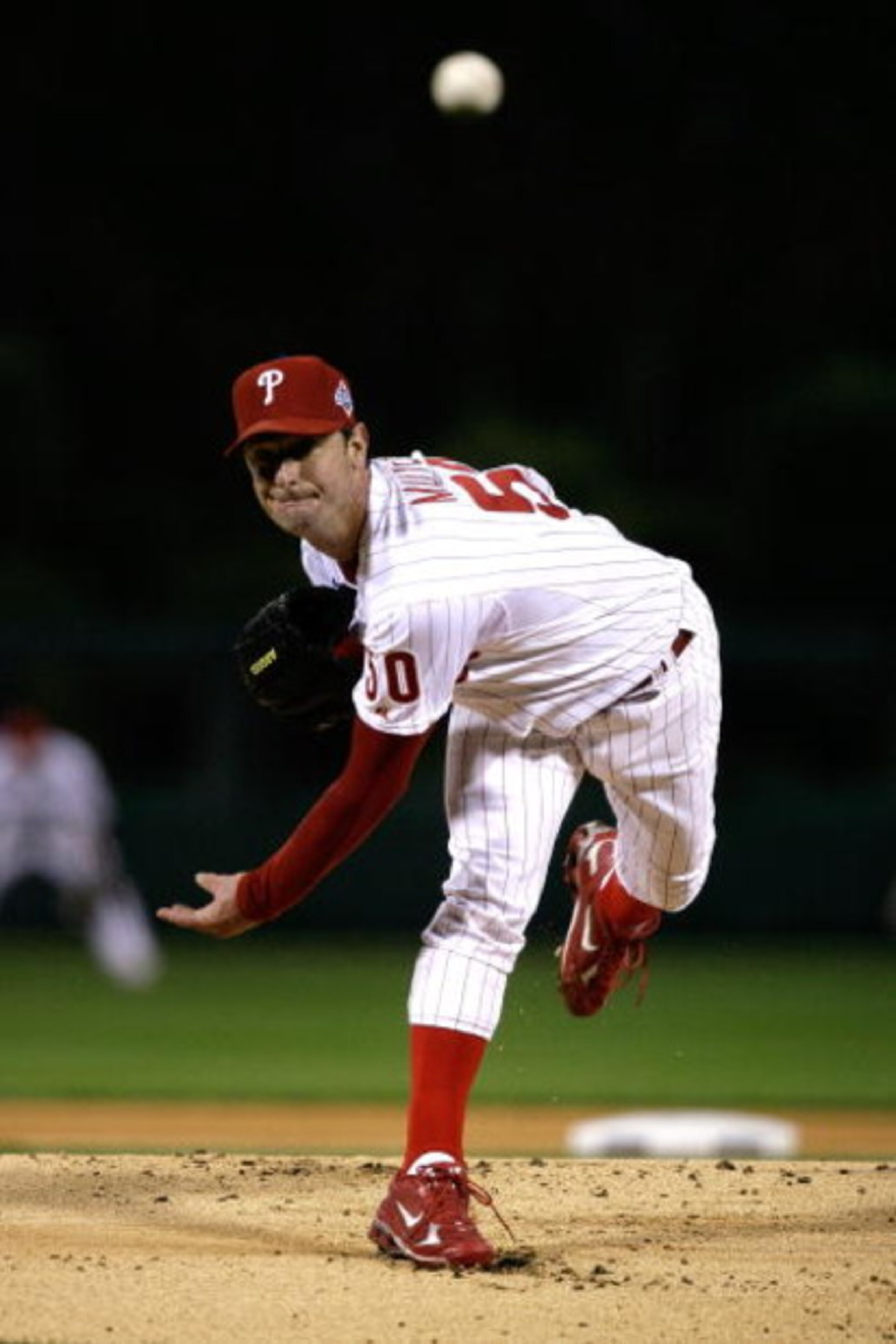 PHILADELPHIA - OCTOBER 25: Jamie Moyer #50 of the Philadelphia Phillies pitches against the Tampa Bay Rays during game three of the 2008 MLB World Series on October 25, 2008 at Citizens Bank Park in Philadelphia, Pennsylvania. (Photo by Chris Gardner-Po PHILADELPHIA - OCTOBER 25: Jamie Moyer #50 of the Philadelphia Phillies pitches against the Tampa Bay Rays during game three of the 2008 MLB World Series on October 25, 2008 at Citizens Bank Park in Philadelphia, Pennsylvania. (Photo by Chris Gardner-Po