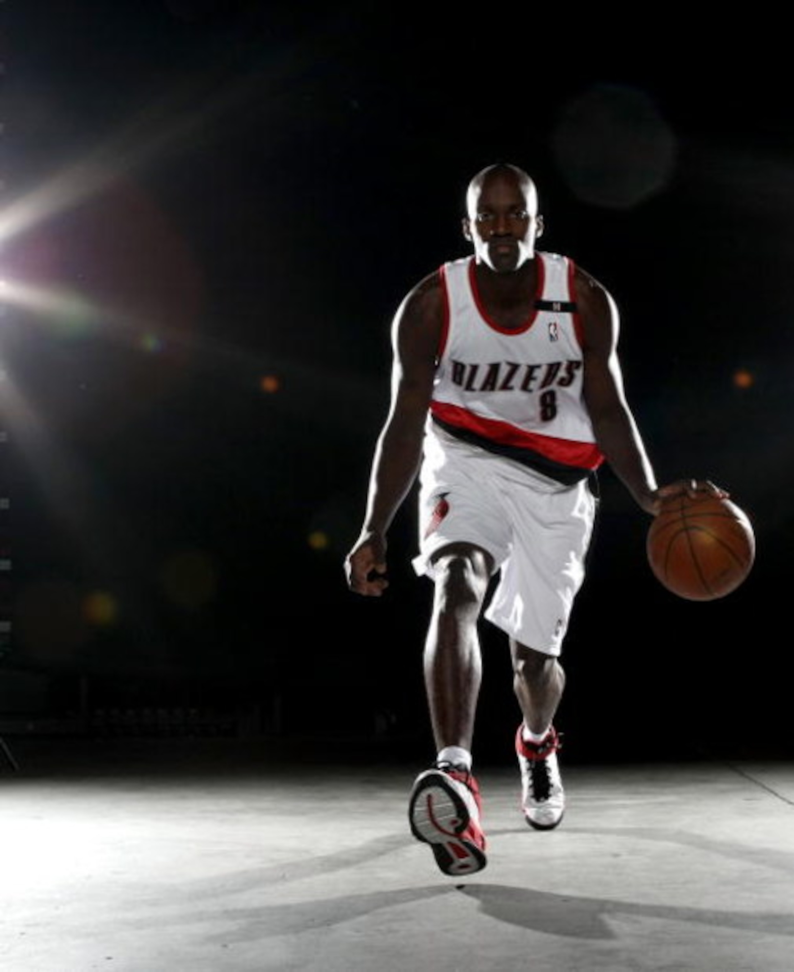 PORTLAND, OR - SEPTEMBER 29:  Martell Webster #8 of the Portland Trail Blazers poses for a portrait during Media Day for the Portland Trail Blazers at the Rose Garden on September 29, 2008 in Portland, Oregon.  NOTE TO USER: User expressly acknowledges an