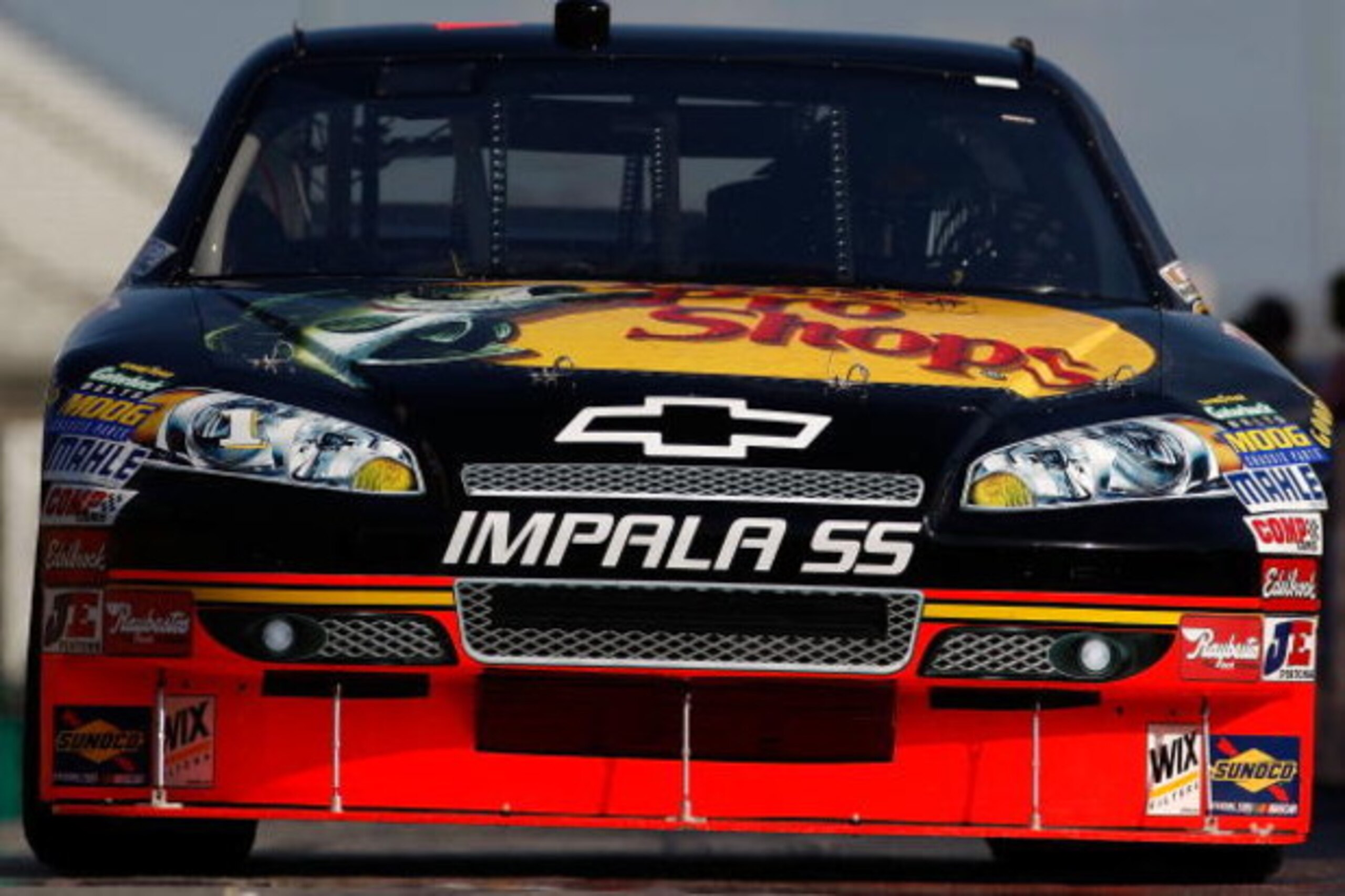 ATLANTA - MARCH 06:  Martin Truex, Jr., driver of the #1 Bass Pro Shops/Tracker Boats Chevrolet drives through the garage area during practice for the NASCAR Sprint Cup Series Kobalt Tools 500 at the Atlanta Motor Speedway on March 6, 2009 in Hampton, Geo