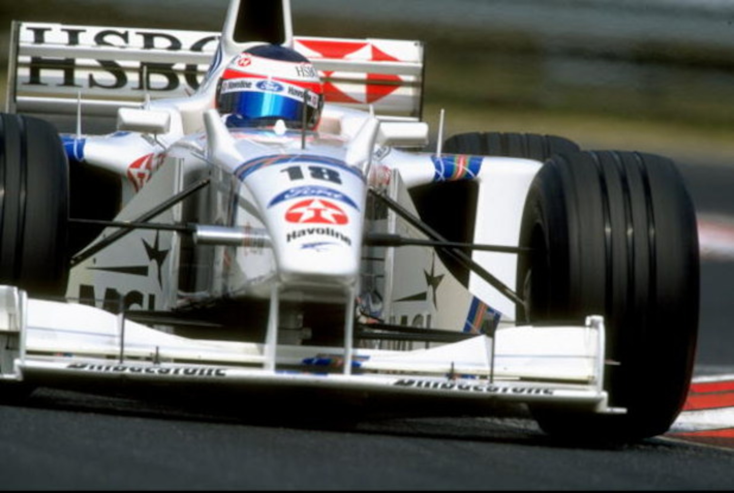 14-16 Aug 1998:  Stewart-Ford driver Rubens Barrichello of Brazil in action during the Hungarian Grand Prix at Hungaroring in Budapest, Hungary. \ Mandatory Credit: Mike  Cooper/Allsport