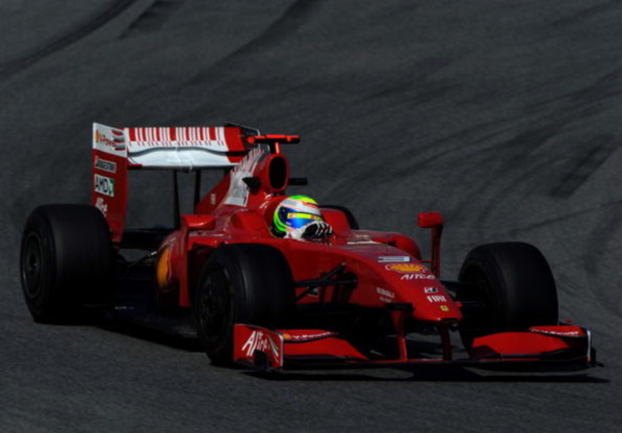 BARCELONA, SPAIN - MARCH 12:  Felipe Massa of Brazil and team Ferrari drives his car during formula one testing at the Circuit de Catalunya on March 12, 2009 in Barcelona, Spain.  (Photo by Jasper Juinen/Getty Images)