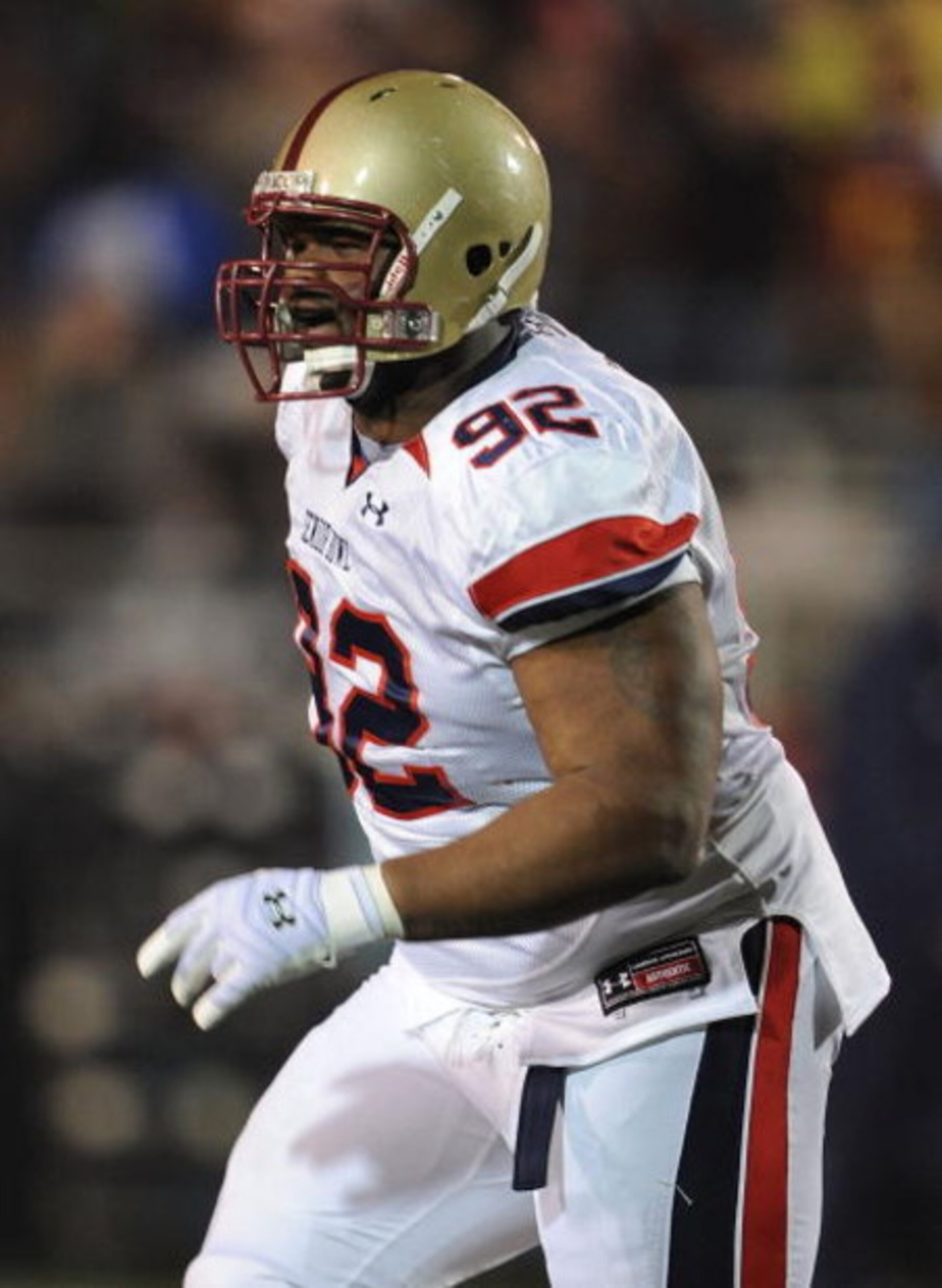 MOBILE, AL - JANUARY 24:  Ron Brace #92 of the North team during the Under Armour Senior Bowl on January 24, 2009 at Ladd-Peebles Stadium in Mobile, Alabama.  (Photo by Ronald Martinez/Getty Images)