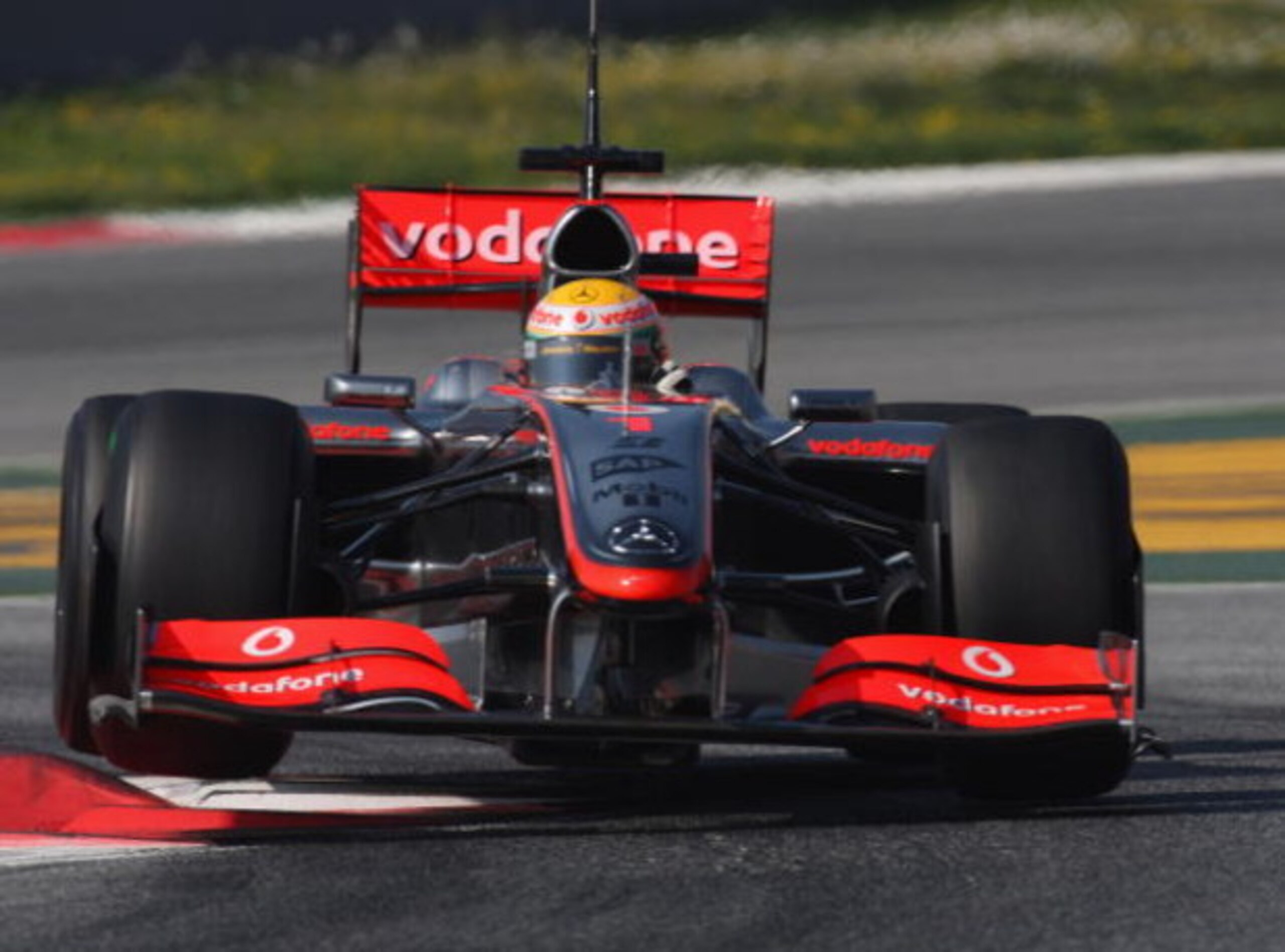 BARCELONA, SPAIN - MARCH 12: Lewis Hamilton of Great Britain team Mclaren Mercedes in action during formula one testing at the Circuit de Catalunya on March 12, 2009 in Barcelona, Spain. (Photo by Mark Thompson/Getty Images) BARCELONA, SPAIN - MARCH 12: Lewis Hamilton of Great Britain team Mclaren Mercedes in action during formula one testing at the Circuit de Catalunya on March 12, 2009 in Barcelona, Spain. (Photo by Mark Thompson/Getty Images)