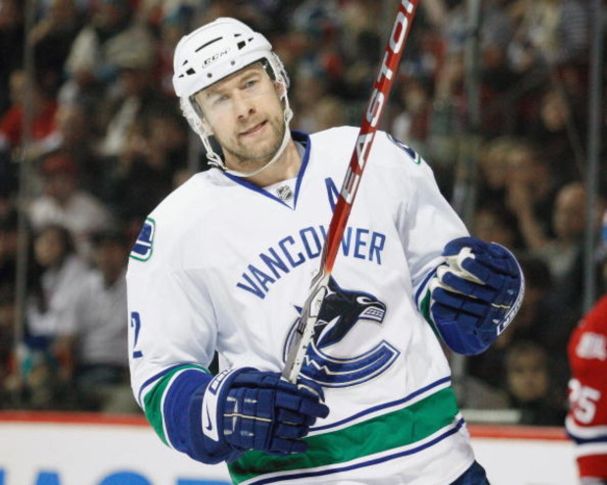 MONTREAL- FEBRUARY 24:  Mattias Ohlund #2 of the Vancouver Canucks skates during the game against the Montreal Canadiens at the Bell Centre on February 24, 2009 in Montreal, Quebec, Canada.  The Canadiens defeated the Canucks 3-0.  (Photo by Richard Wolow