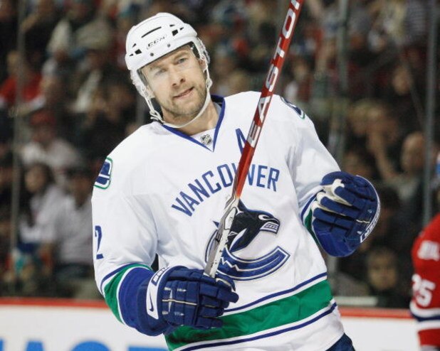 MONTREAL- FEBRUARY 24:  Mattias Ohlund #2 of the Vancouver Canucks skates during the game against the Montreal Canadiens at the Bell Centre on February 24, 2009 in Montreal, Quebec, Canada.  The Canadiens defeated the Canucks 3-0.  (Photo by Richard Wolow