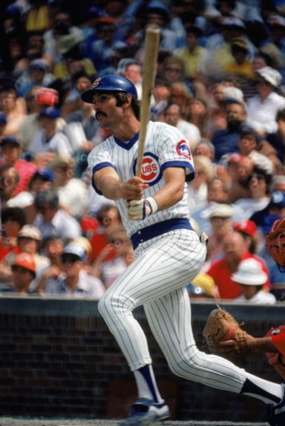 CHICAGO -1980:  Dave Kingman #10 of the Chicago Cubs swings at the pitch during a game in the 1980 season at Wrigley Field in Chicago, Illinois .  (Photo by: Jonathan Daniel/Getty Images)