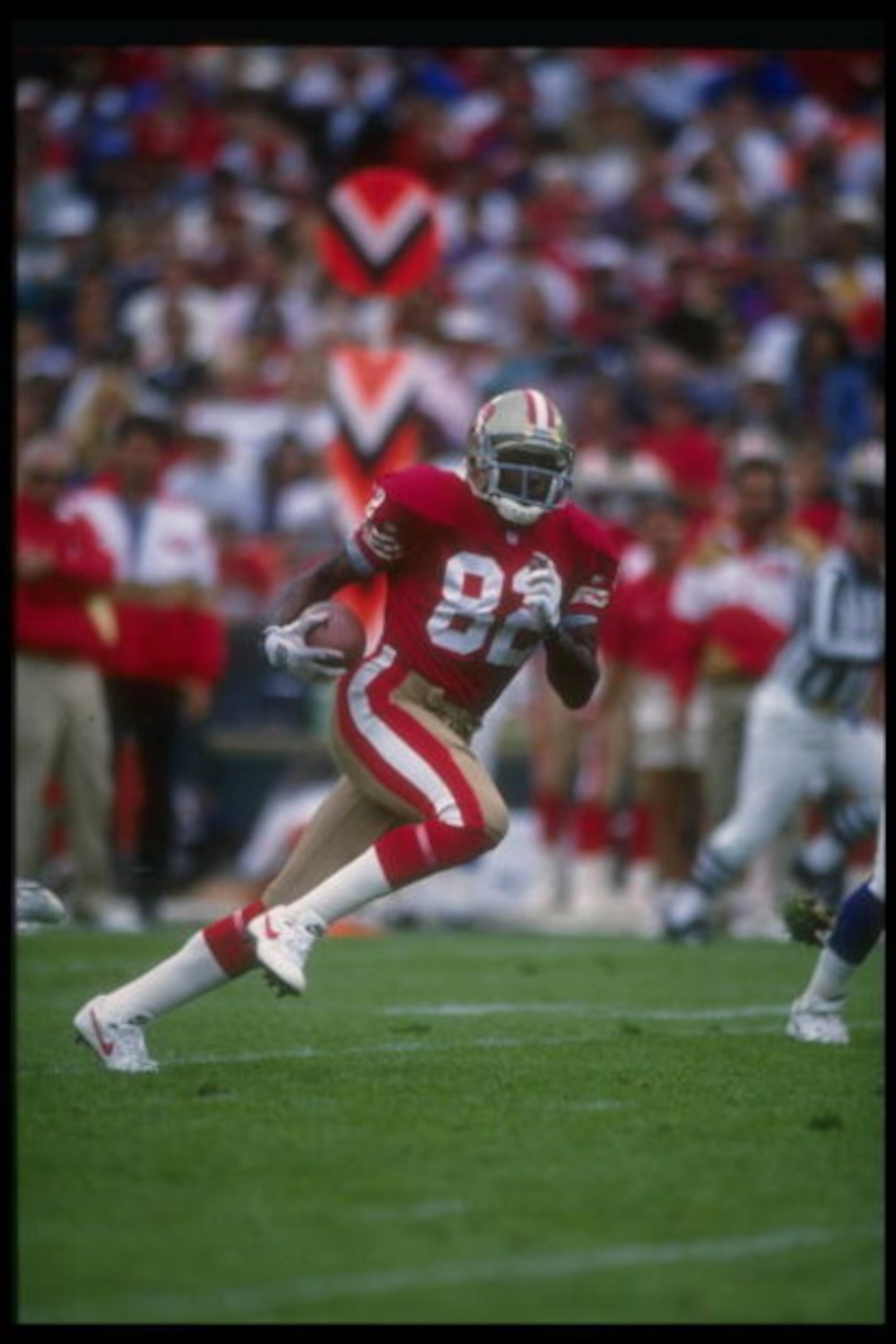 3 Oct 1993: Running back John Taylor of the San Francisco 49ers moves the ball during a game against the Minnesota Vikings at Candlestick Park in San Francisco, California. The 49ers won the game, 38-19. Mandatory Credit: Otto Greule /Allsport 3 Oct 1993: Running back John Taylor of the San Francisco 49ers moves the ball during a game against the Minnesota Vikings at Candlestick Park in San Francisco, California. The 49ers won the game, 38-19. Mandatory Credit: Otto Greule /Allsport