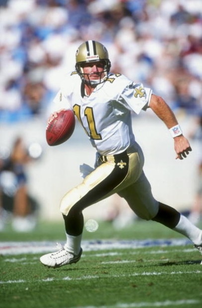Quarterback Billy Joe Tolliver #11 of the New Orleans Saints in action during the game against the Carolina Panthers at the Eriksson Stadium in Charlotte, North Carolina. The Panthers defeated the Saints 31-17.