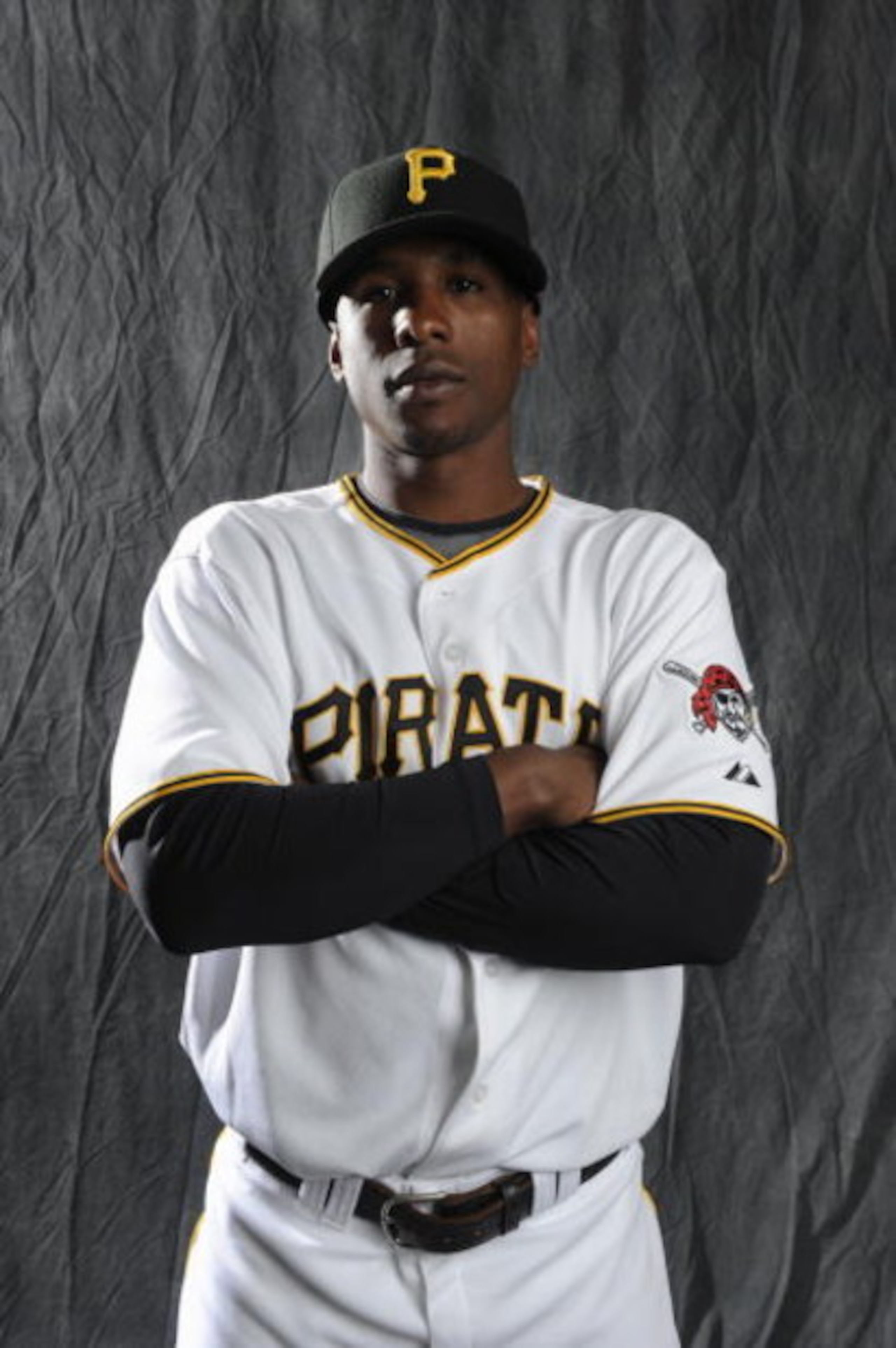 BRADENTON, FL - FEBRUARY 22: Nyjer Morgan #3 of the Pittsburgh Pirates poses during photo day at the Pirates spring training complex on February 22, 2009 in Bradenton, Florida. (Photo by Rob Tringali/Getty Images)