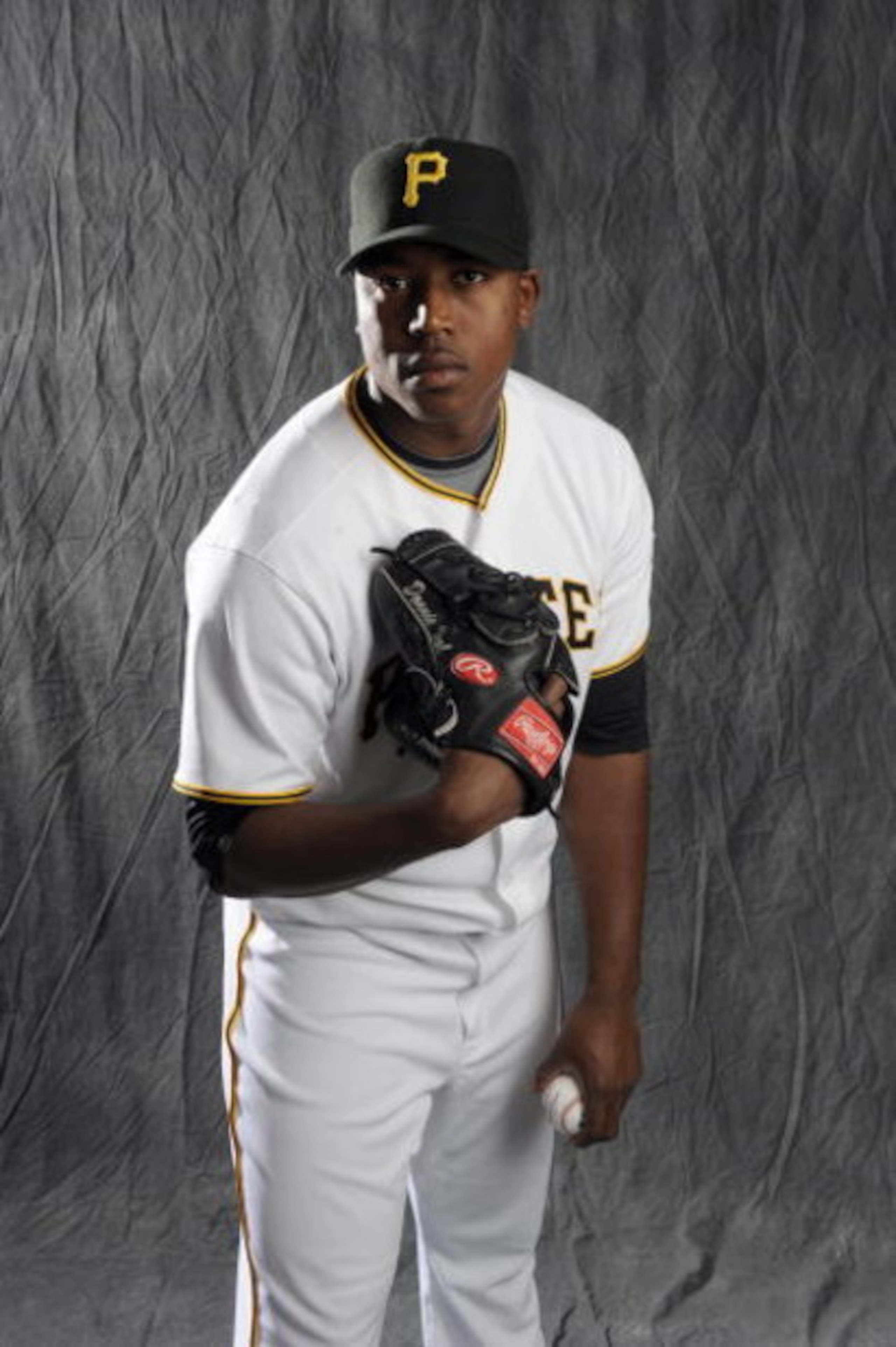 BRADENTON, FL - FEBRUARY 22: Donnie Veal #56 of the Pittsburgh Pirates poses during photo day at the Pirates spring training complex on February 22, 2009 in Bradenton, Florida. (Photo by Rob Tringali/Getty Images)