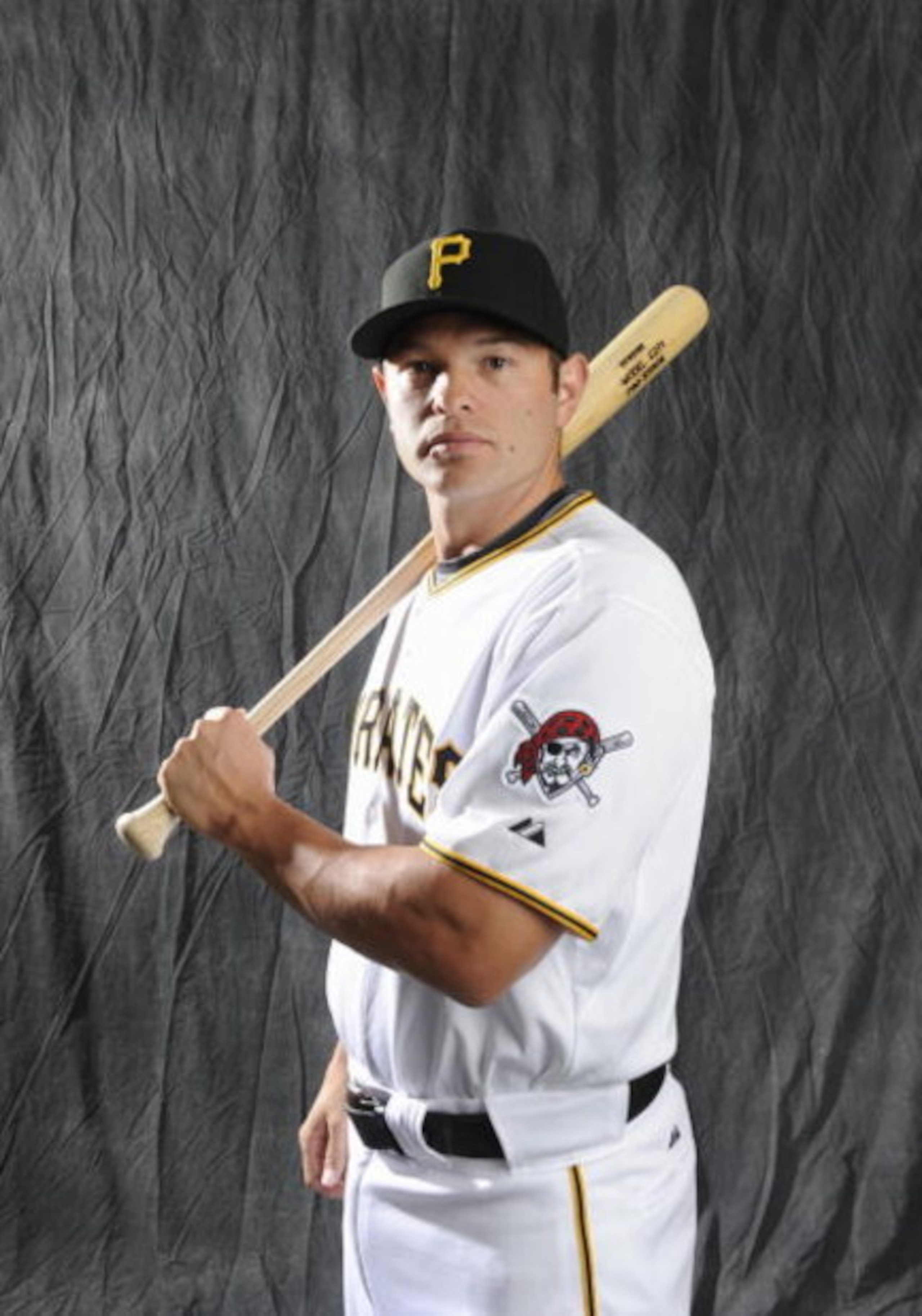 BRADENTON, FL - FEBRUARY 22: Freddy Sanchez #12 of the Pittsburgh Pirates poses during photo day at the Pirates spring training complex on February 22, 2009 in Bradenton, Florida. (Photo by Rob Tringali/Getty Images)