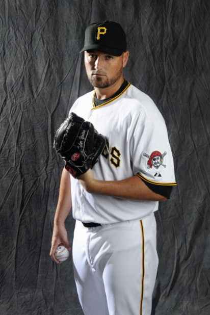 BRADENTON, FL - FEBRUARY 22: Tyler Yates #30 of the Pittsburgh Pirates poses during photo day at the Pirates spring training complex on February 22, 2009 in Bradenton, Florida. (Photo by Rob Tringali/Getty Images)