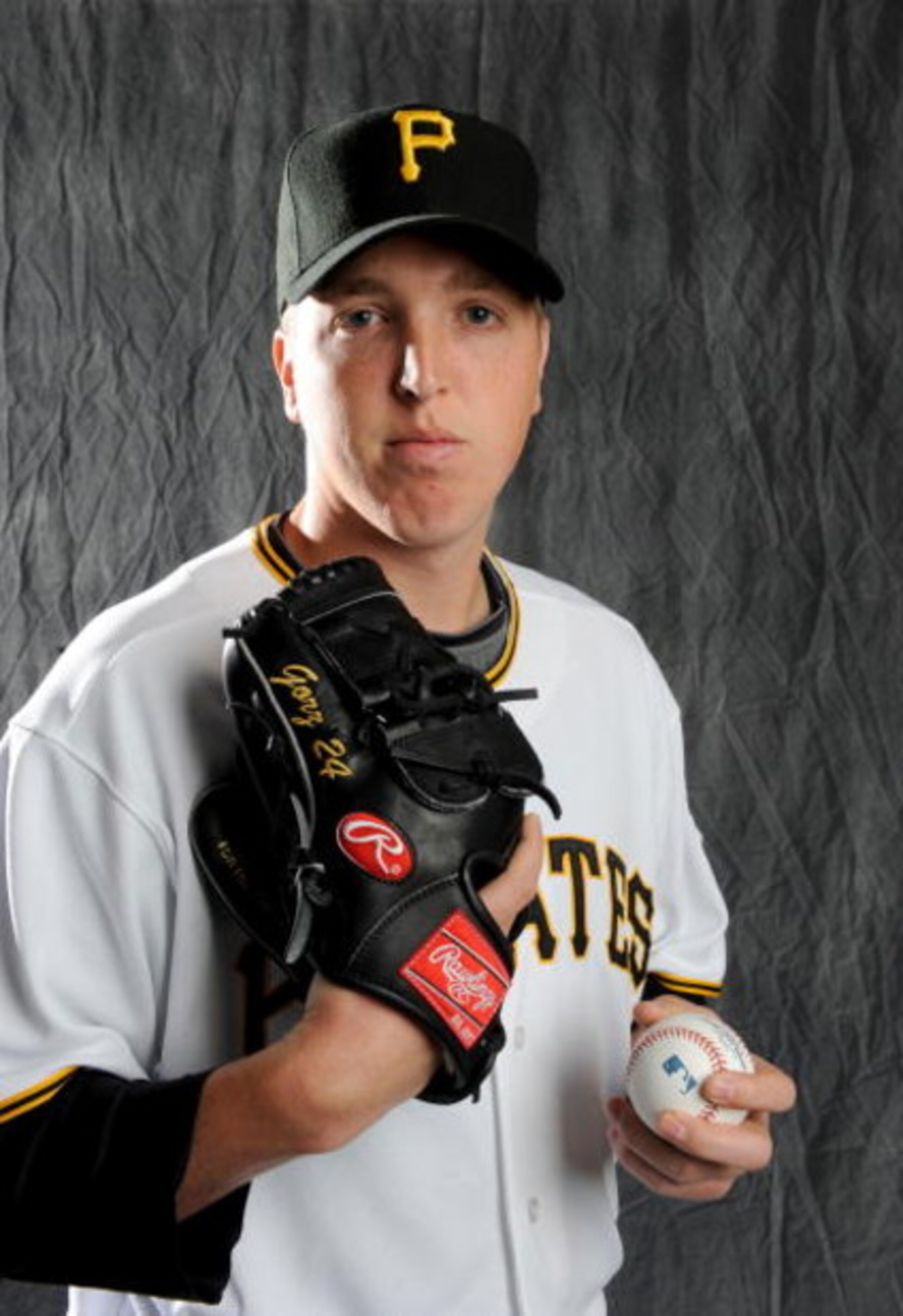 BRADENTON, FLORIDA - FEBRUARY 22: Tom Gorzelanny #24 of the Pittsburgh Pirates poses during photo day at the Pirates spring training complex on February 22, 2008 in Bradenton, Florida. (Photo by Rob Tringali/Getty Images)