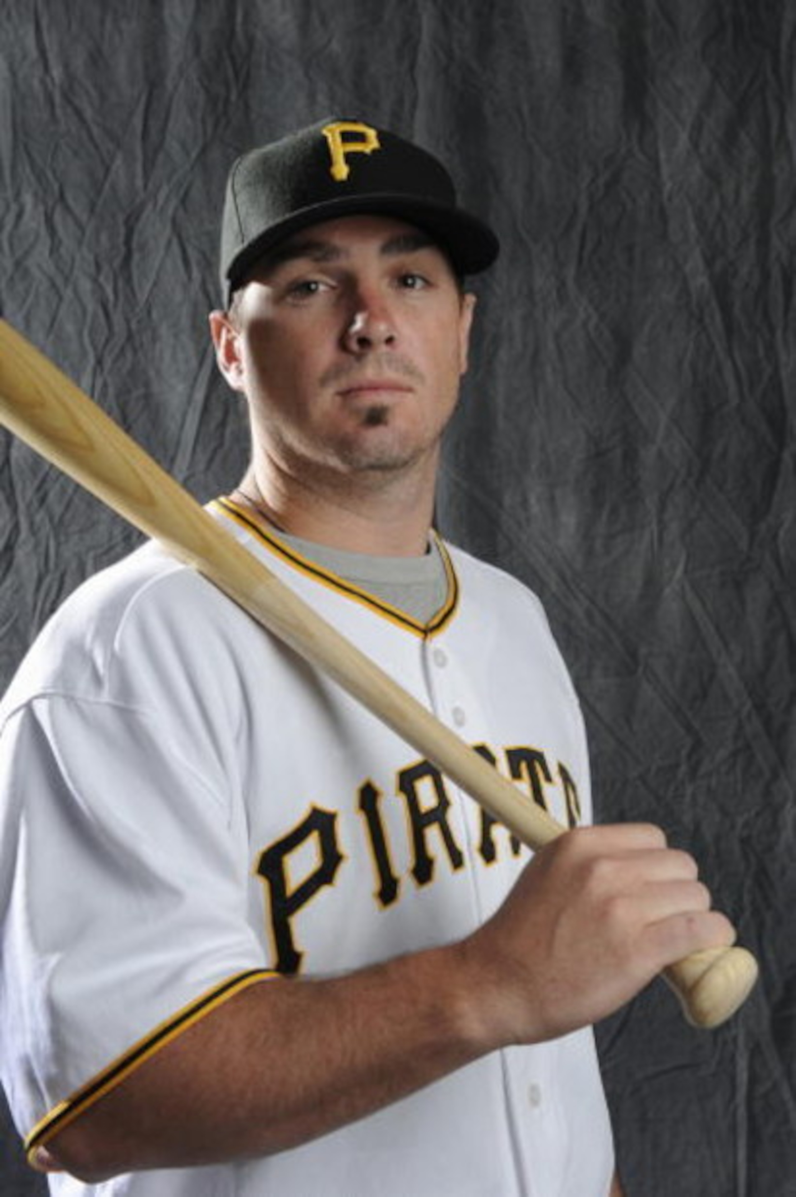 BRADENTON, FL - FEBRUARY 22: Andy Laroche #15 of the Pittsburgh Pirates poses during photo day at the Pirates spring training complex on February 22, 2009 in Bradenton, Florida. (Photo by Rob Tringali/Getty Images)