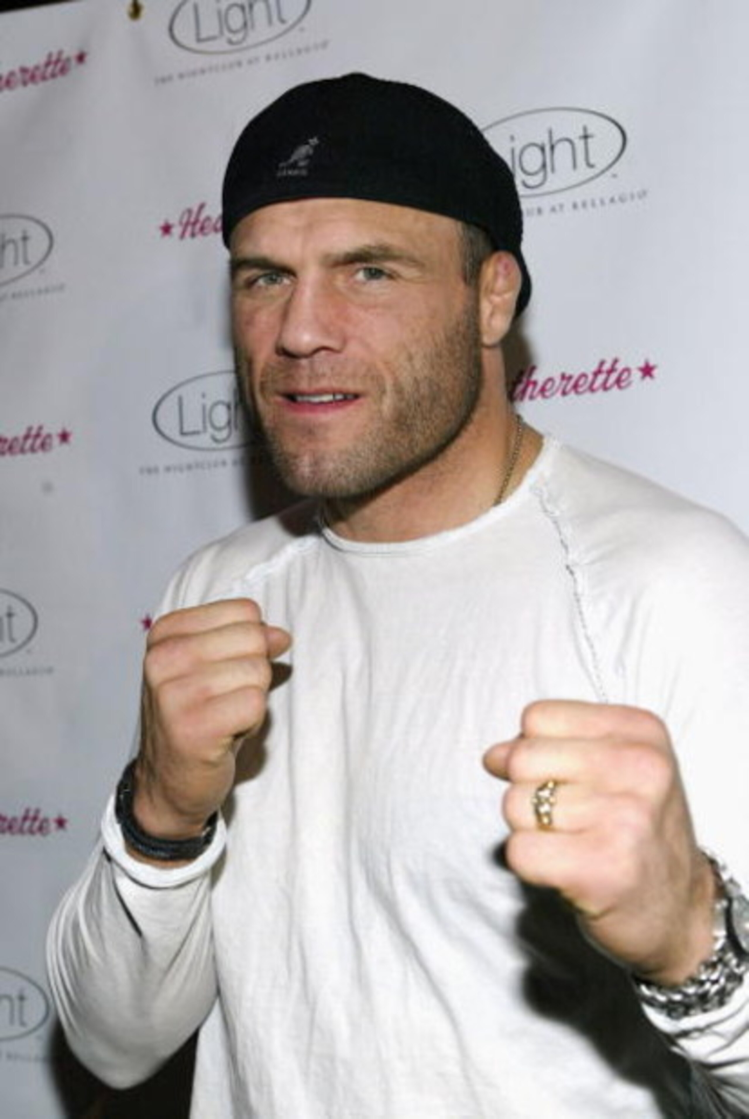 LAS VEGAS - FEBRUARY 22: UFC fighter Randy Couture attends the 'Heatherette' party hosted by celebrity designers Richie Rich and Traver Rains, at Light nightclub, Bellagio Hotel, February 22, 2006 in Las Vegas, Nevada. (Photo by Chris Farina/Getty Image LAS VEGAS - FEBRUARY 22: UFC fighter Randy Couture attends the 'Heatherette' party hosted by celebrity designers Richie Rich and Traver Rains, at Light nightclub, Bellagio Hotel, February 22, 2006 in Las Vegas, Nevada. (Photo by Chris Farina/Getty Image