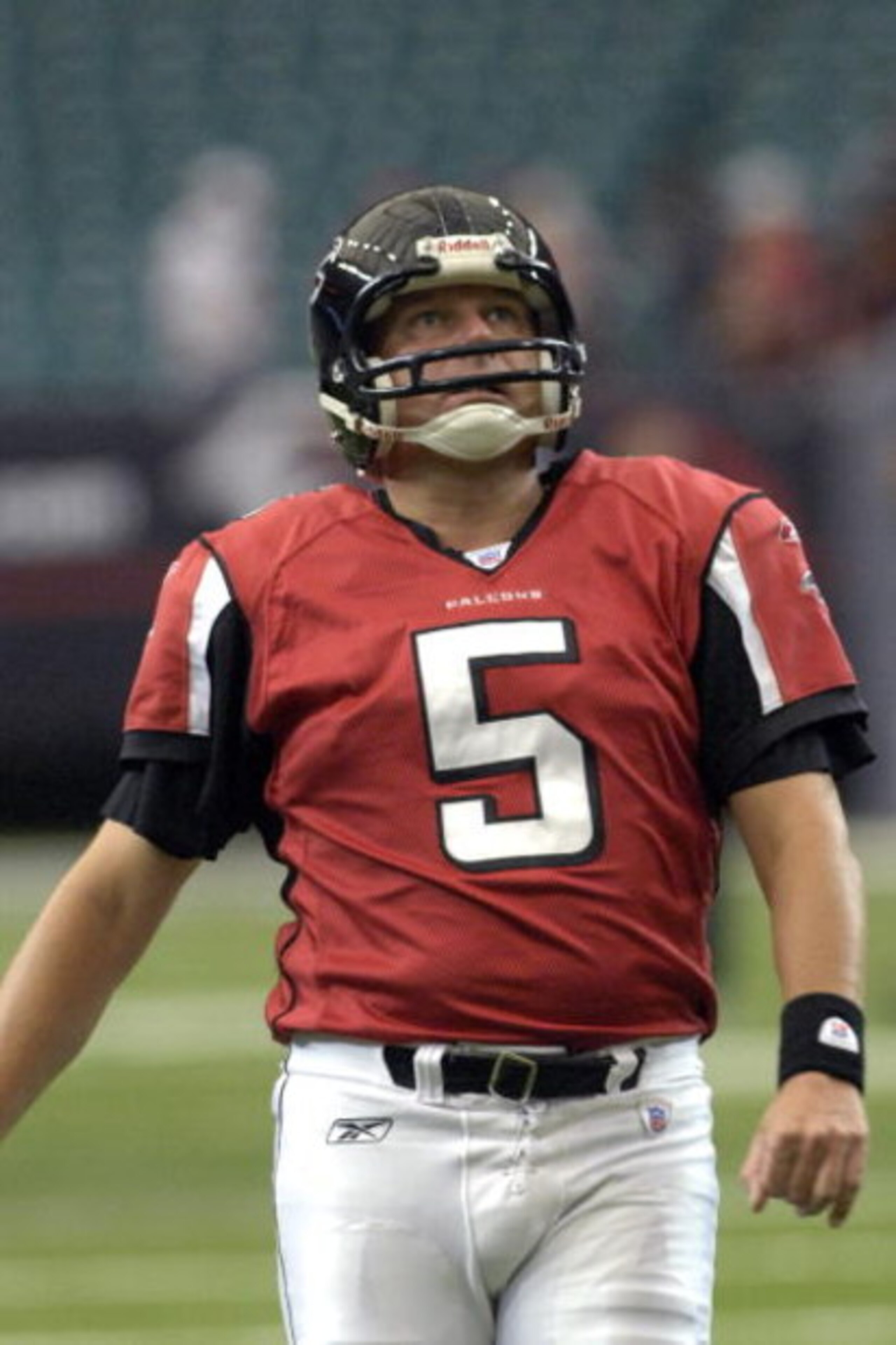 ATLANTA, GA - SEPTEMBER 30: Kicker Morten Andersen #5 of the Atlanta Falcons warms up before play against the Houston Texans at the Georgia Dome on September 30, 2007 in Atlanta, Georgia. The Falcons won 26-16. (Photo by Al Messerschmidt/Getty Images) ATLANTA, GA - SEPTEMBER 30: Kicker Morten Andersen #5 of the Atlanta Falcons warms up before play against the Houston Texans at the Georgia Dome on September 30, 2007 in Atlanta, Georgia. The Falcons won 26-16. (Photo by Al Messerschmidt/Getty Images)