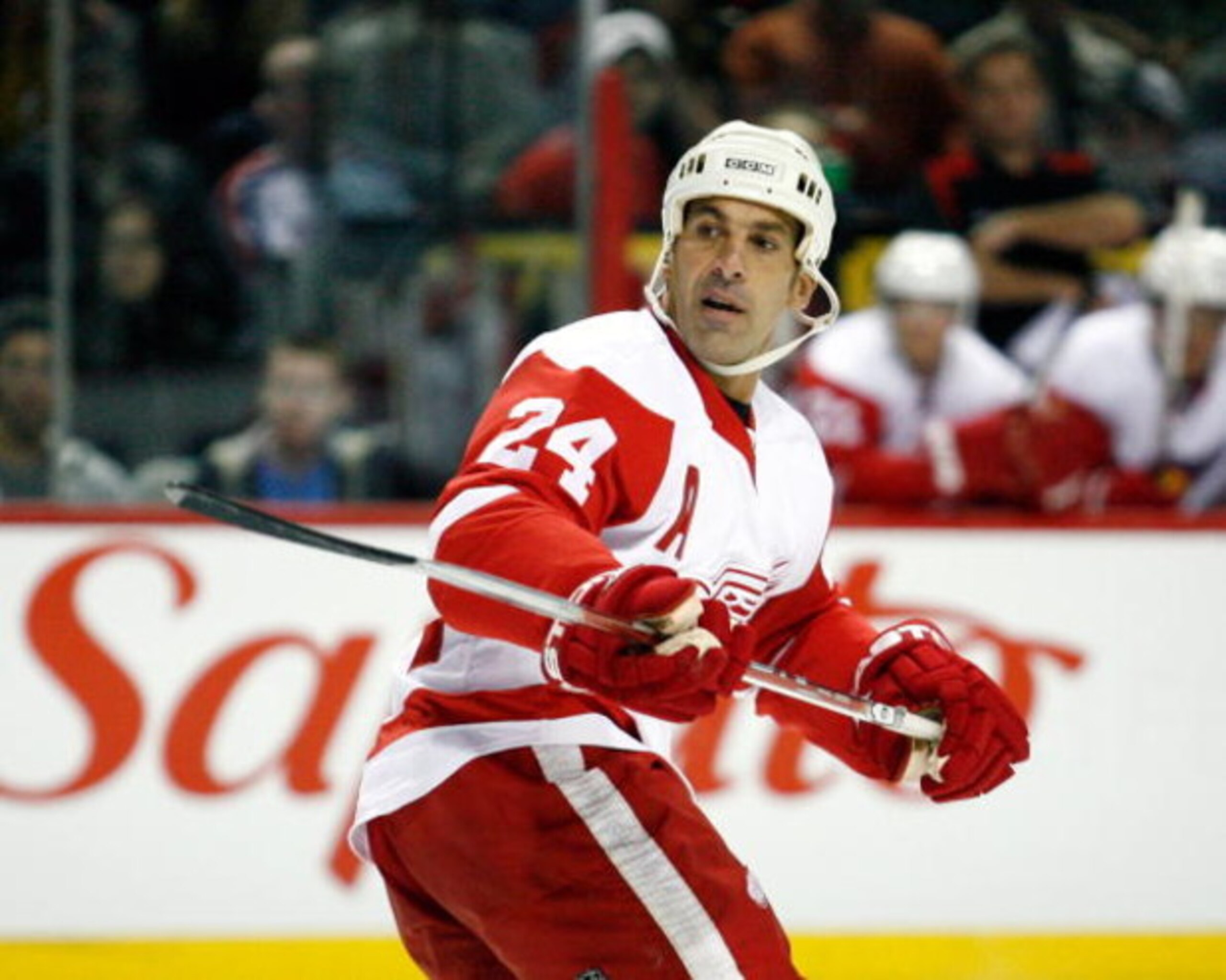 MONTREAL- SEPTEMBER 30: Chris Chelios #24 of the Detroit Red Wings skates during the game against the Montreal Canadiens at the Bell Centre on September 30, 2008 in Montreal, Quebec, Canada. The Canadiens defeated the Red Wings 2-1 in a shootout. (Phot MONTREAL- SEPTEMBER 30: Chris Chelios #24 of the Detroit Red Wings skates during the game against the Montreal Canadiens at the Bell Centre on September 30, 2008 in Montreal, Quebec, Canada. The Canadiens defeated the Red Wings 2-1 in a shootout. (Phot