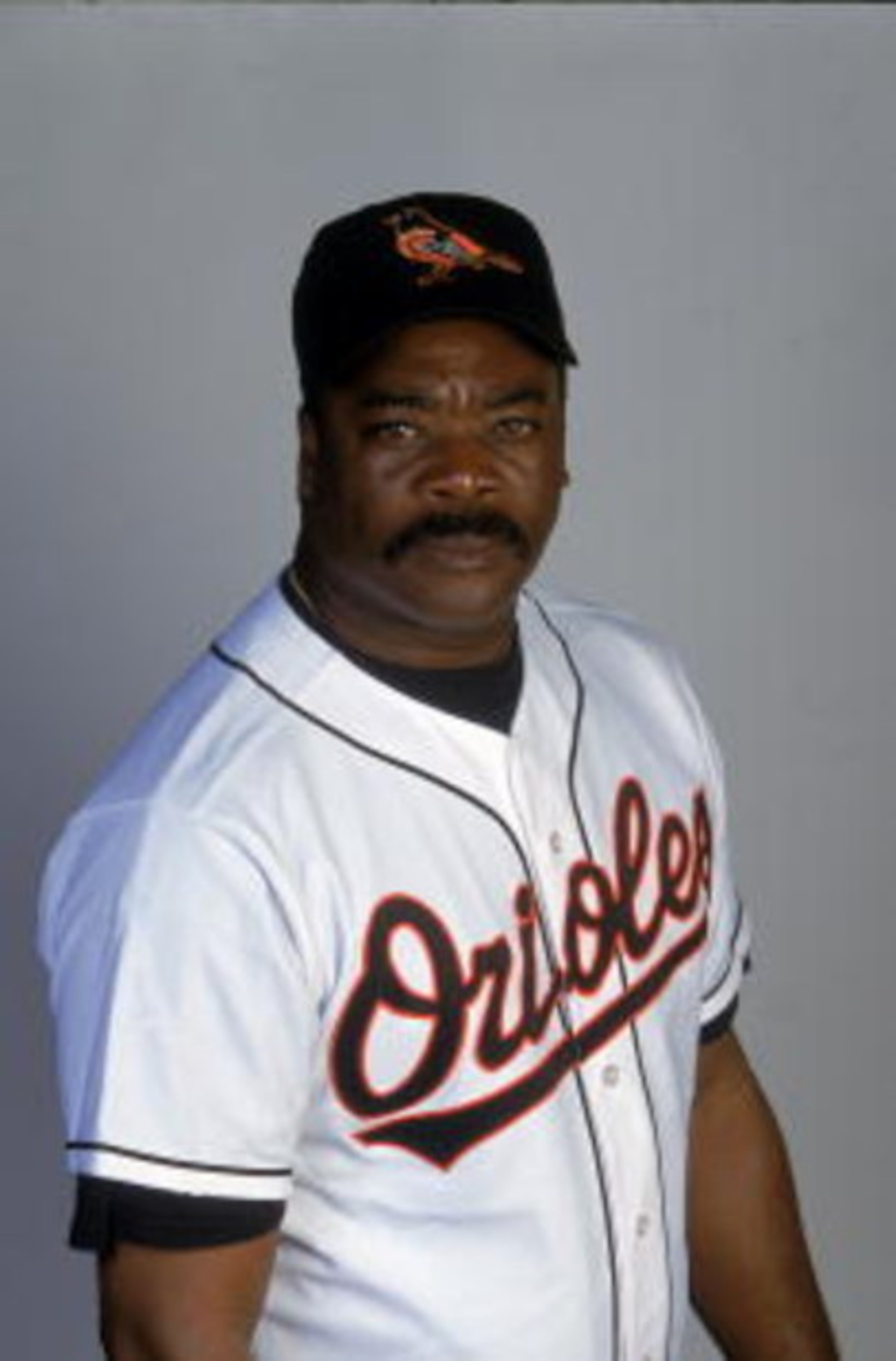 26 Feb 2001: Eddie Murray of the Baltimore Orioles poses for a studio portrait during Spring Training at the Fort Lauderdale Stadium in Fort Lauderdale, Florida.Mandatory Credit: Ezra Shaw /Allsport 26 Feb 2001: Eddie Murray of the Baltimore Orioles poses for a studio portrait during Spring Training at the Fort Lauderdale Stadium in Fort Lauderdale, Florida.Mandatory Credit: Ezra Shaw /Allsport