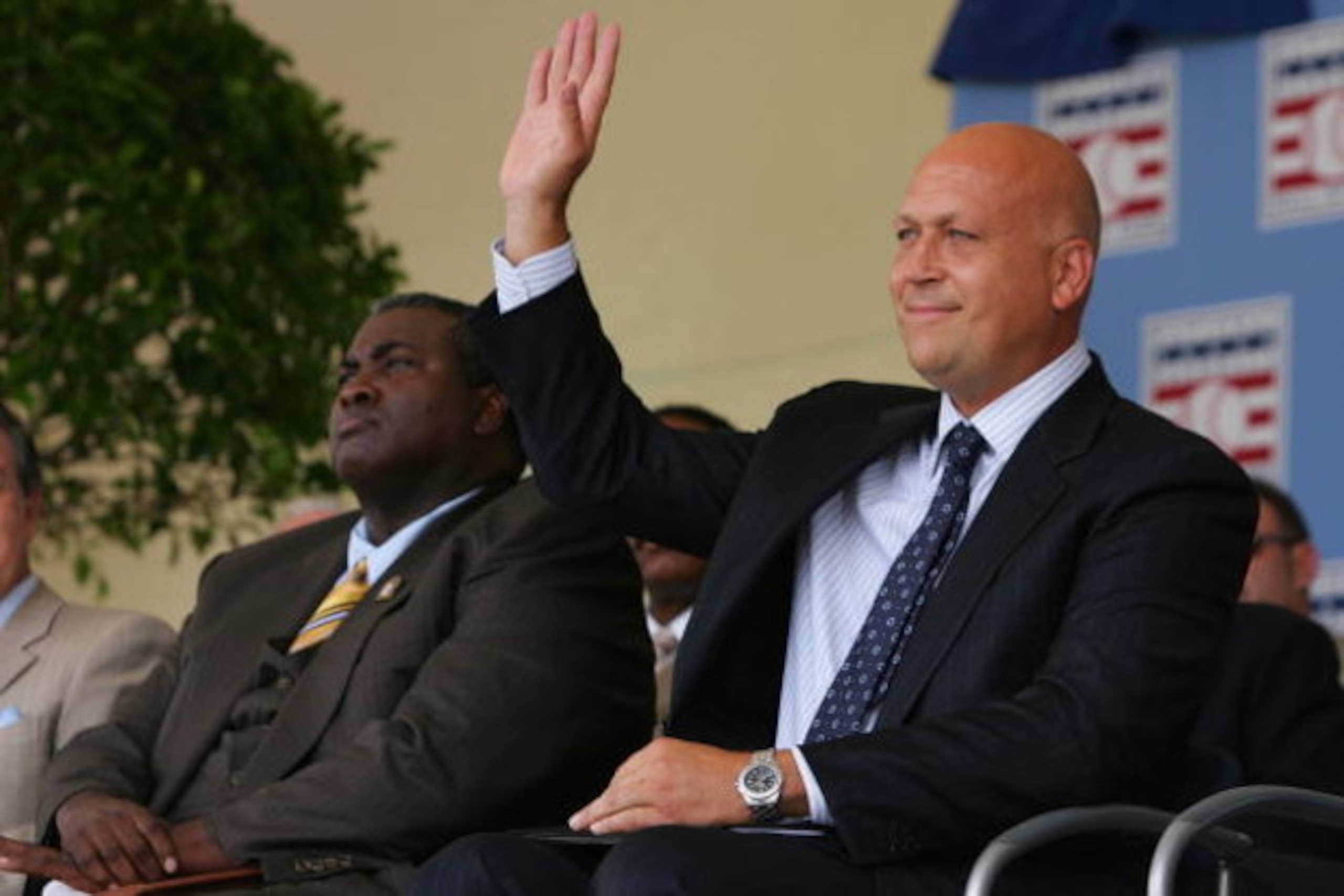 COOPERSTOWN, NY - JULY 29: 2007 inductees Tony Gwynn (L) and Cal Ripken Jr. are introduced to the crowd during the Baseball Hall of Fame induction ceremony on July 29, 2007 at Clark Sports Center in Cooperstown, New York. (Photo by Chris McGrath/Getty I COOPERSTOWN, NY - JULY 29: 2007 inductees Tony Gwynn (L) and Cal Ripken Jr. are introduced to the crowd during the Baseball Hall of Fame induction ceremony on July 29, 2007 at Clark Sports Center in Cooperstown, New York. (Photo by Chris McGrath/Getty I