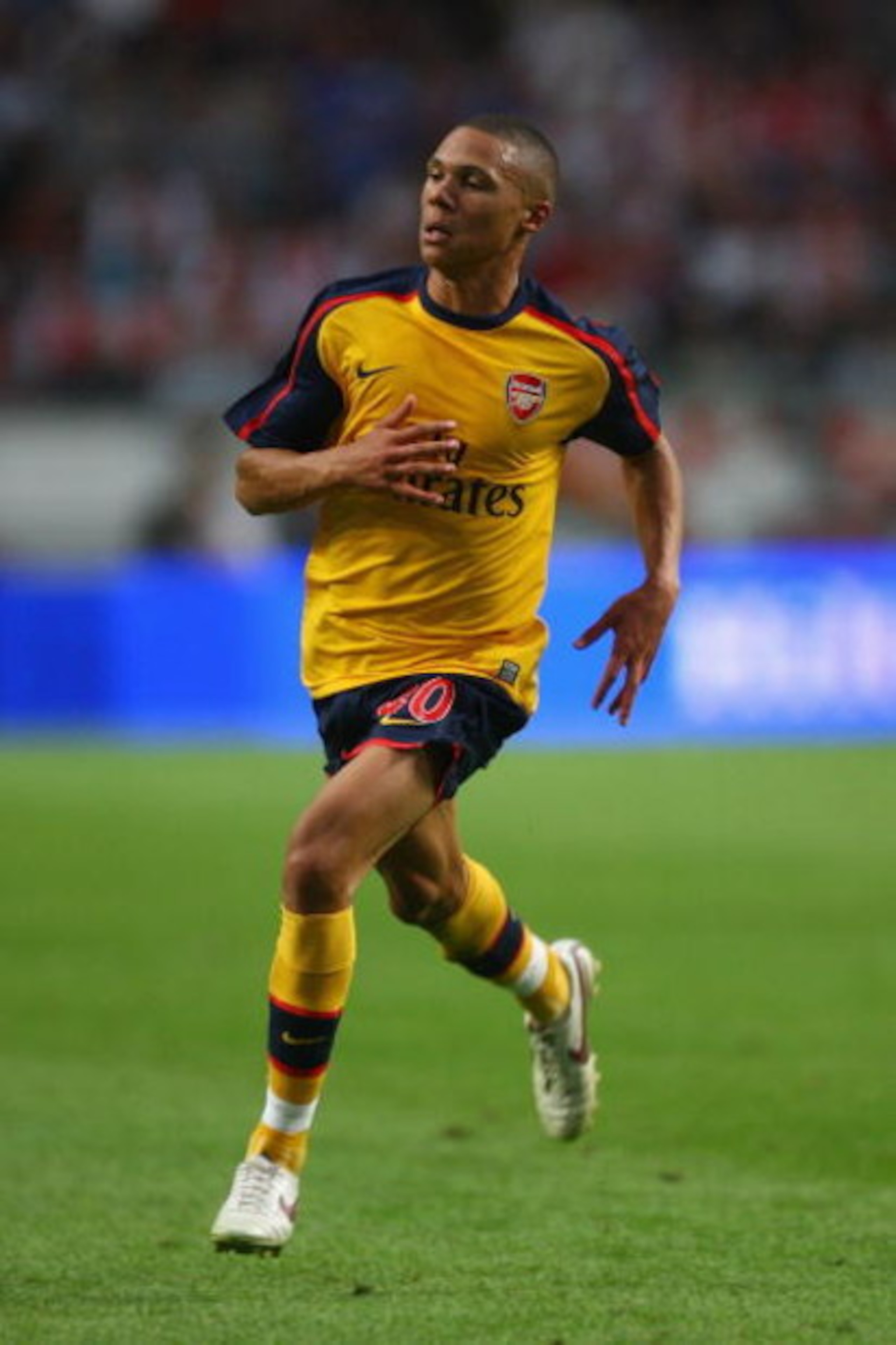 AMSTERDAM, NETHERLANDS - AUGUST 09:  Kieran Gibbs of Arsenal in action during the Amsterdam Tournament match between Arsenal and Sevilla at the Amsterdam Arena on August 9, 2008 in Amsterdam, Netherlands.  (Photo by Ian Walton/Getty Images)