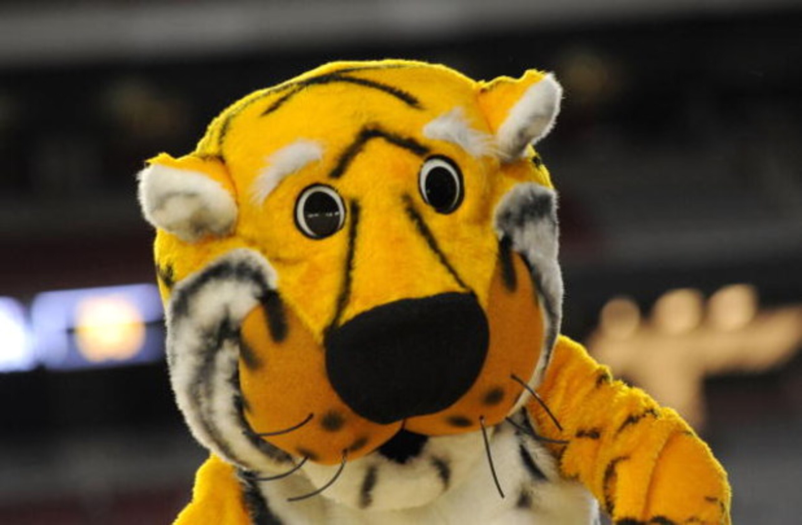 GLENDALE, AZ - MARCH 26: The mascot of the Missouri Tigers performs during the game against the Memphis Tigers in the Sweet 16 of the NCAA Division I Men's Basketball Tournament at the University of Phoenix Stadium on March 26, 2009 in Glendale, Arizona. GLENDALE, AZ - MARCH 26: The mascot of the Missouri Tigers performs during the game against the Memphis Tigers in the Sweet 16 of the NCAA Division I Men's Basketball Tournament at the University of Phoenix Stadium on March 26, 2009 in Glendale, Arizona.