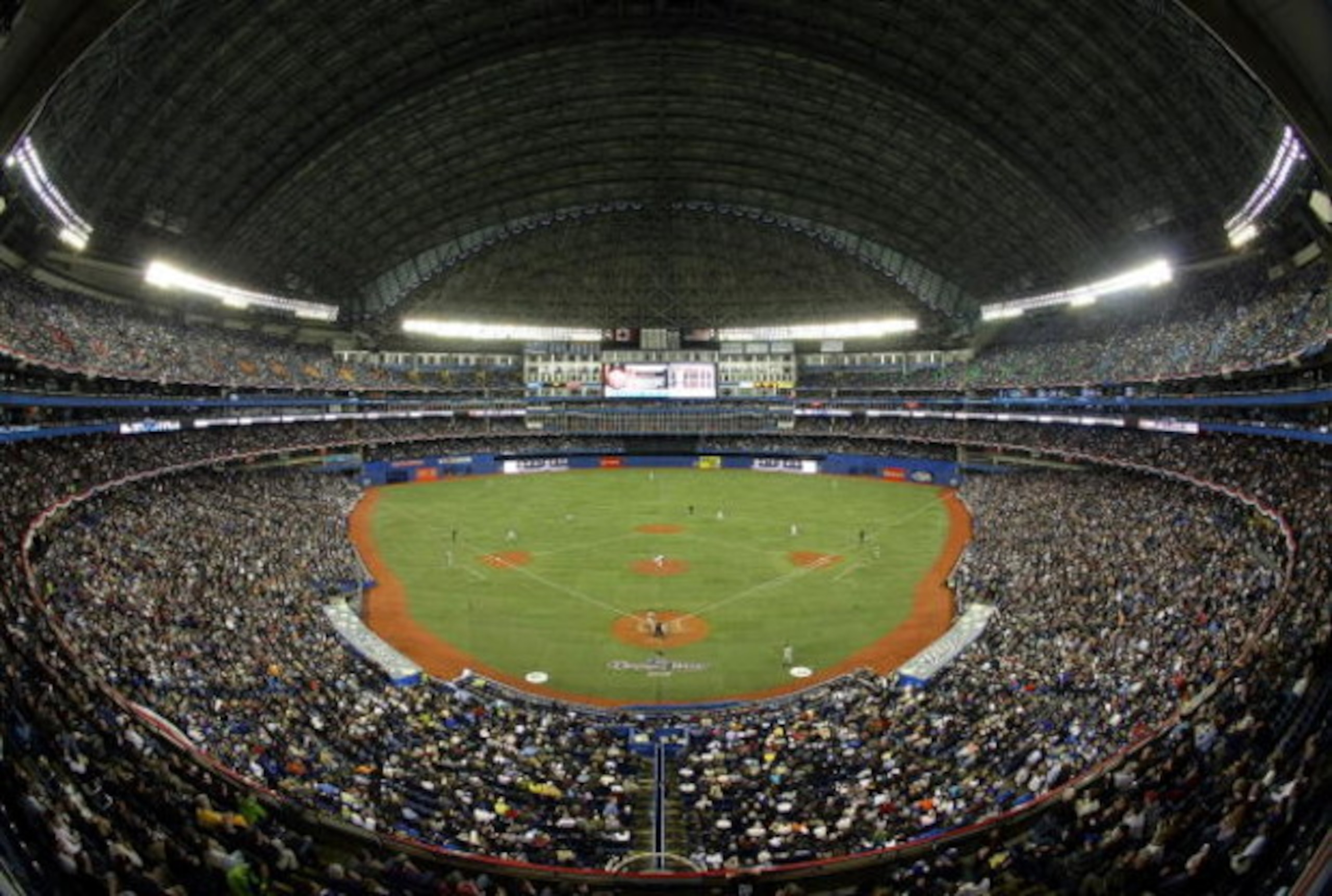 TORONTO - APRIL 6:  A general view of Rogers Centre as the Toronto Blue Jays face the Detroit Tigers during their MLB game at the Rogers Centre April 6, 2009 in Toronto, Ontario.(Photo By Dave Sandford/Getty Images)