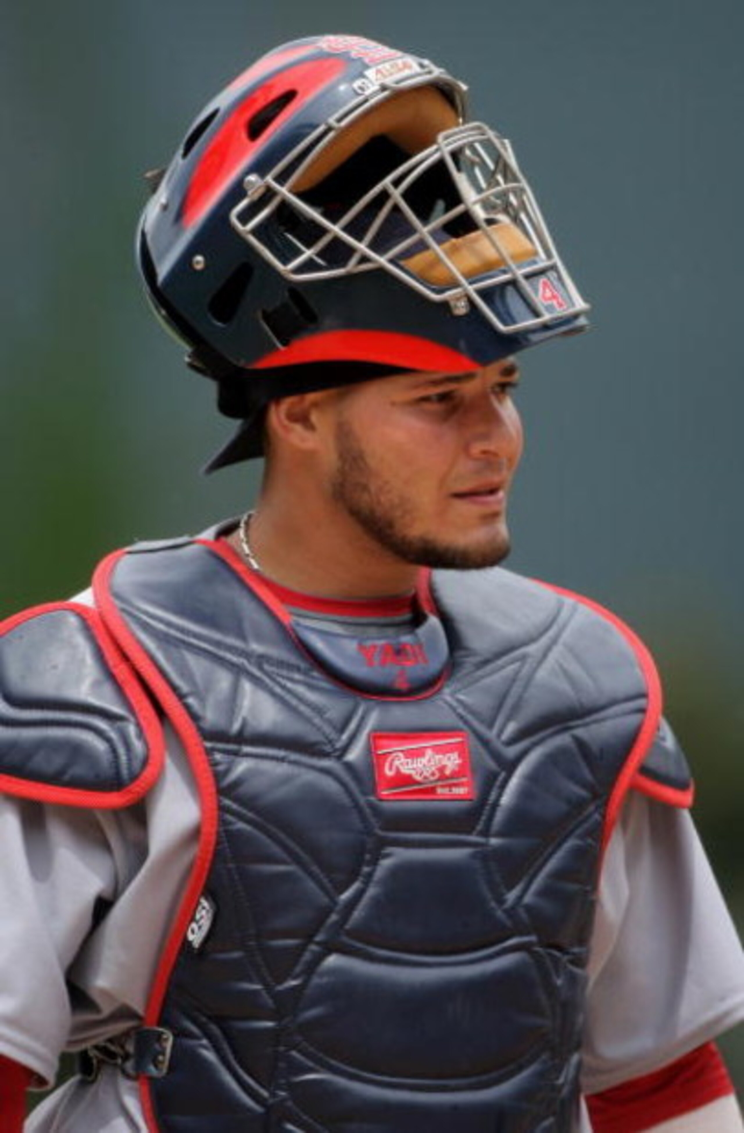 DENVER - MAY 08:  Catcher Yadier Molina #4 of the St. Louis Cardinals takes the field against the Colorado Rockies at Coors Field on May 8, 2008 in Denver, Colorado. The Rockies defeated the Cardinals 9-3.  (Photo by Doug Pensinger/Getty Images)