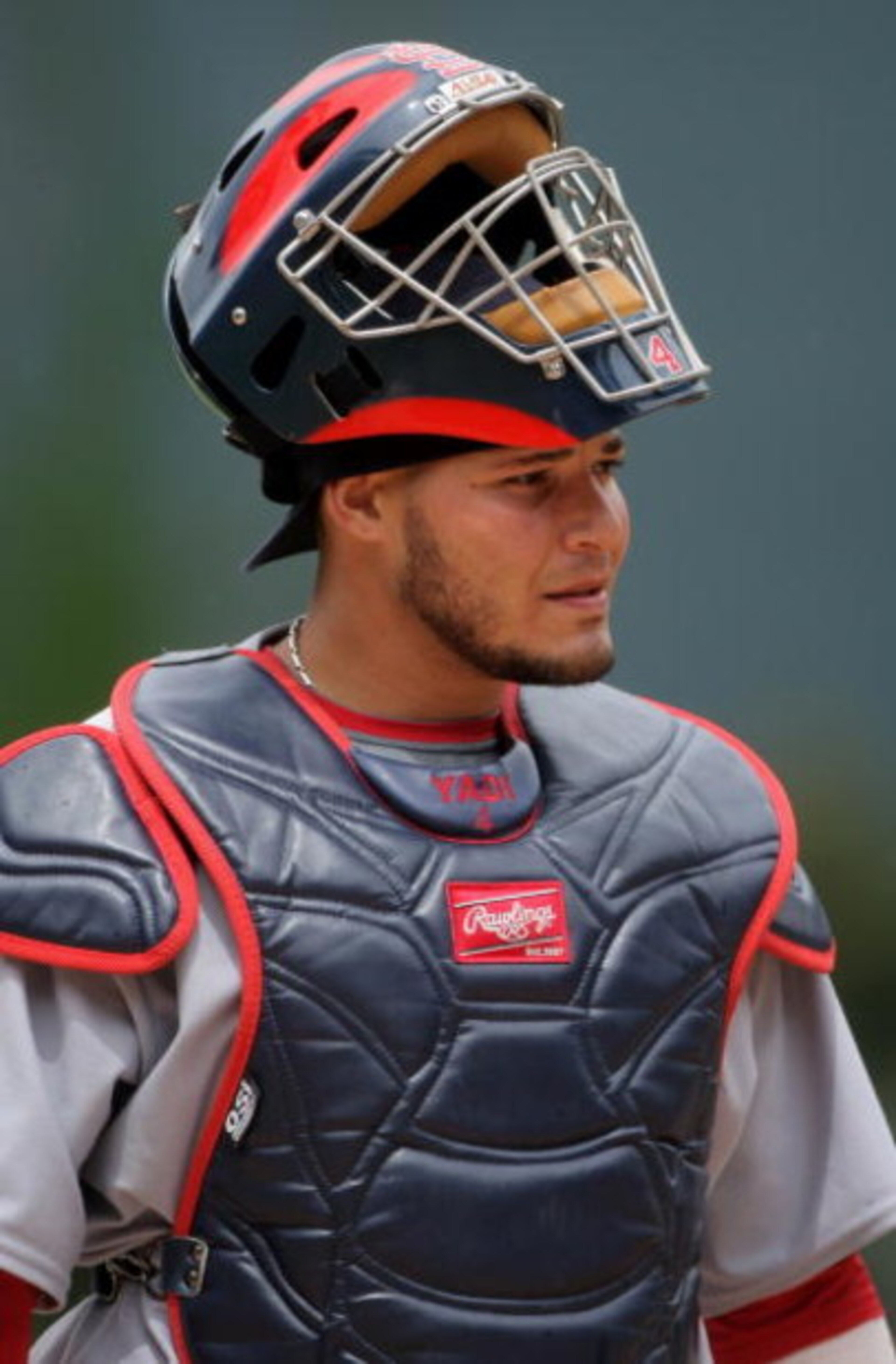 DENVER - MAY 08:  Catcher Yadier Molina #4 of the St. Louis Cardinals takes the field against the Colorado Rockies at Coors Field on May 8, 2008 in Denver, Colorado. The Rockies defeated the Cardinals 9-3.  (Photo by Doug Pensinger/Getty Images)