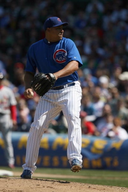 CHICAGO - APRIL 17: Carlos Zambrano #38 of the Chicago Cubs pitches against the St. Louis Cardinals on April 17, 2009 at Wrigley Field in Chicago, Illinois. (Photo by Jonathan Daniel/Getty Images) CHICAGO - APRIL 17: Carlos Zambrano #38 of the Chicago Cubs pitches against the St. Louis Cardinals on April 17, 2009 at Wrigley Field in Chicago, Illinois. (Photo by Jonathan Daniel/Getty Images)