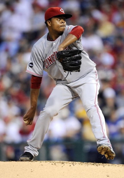 PHILADELPHIA - JUNE 4: Edinson Volquez #36 of the Cincinnati Reds pitches in a game against the Philadelphia Phillies on June 4, 2008 at Citizens Bank Park in Philadelphia, Pennsylvania. (Photo by Jeff Zelevansky/Getty Images) PHILADELPHIA - JUNE 4: Edinson Volquez #36 of the Cincinnati Reds pitches in a game against the Philadelphia Phillies on June 4, 2008 at Citizens Bank Park in Philadelphia, Pennsylvania. (Photo by Jeff Zelevansky/Getty Images)