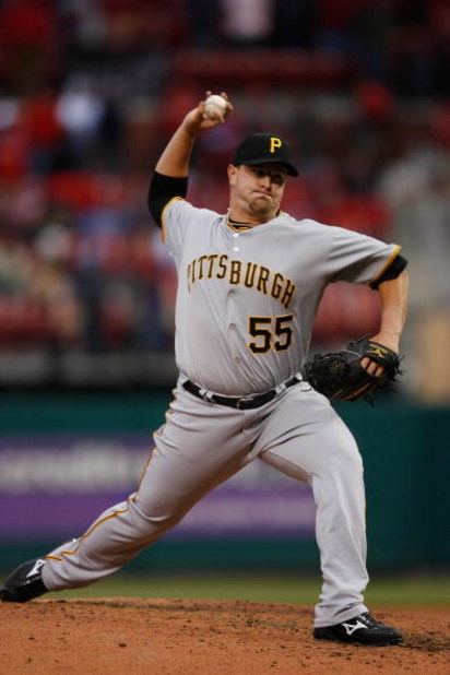 ST. LOUIS - APRIL 6: Matt Capps #55 of the Pittsburgh Pirates pitches against the St. Louis Cardinals during Opening Day on April 6, 2009 at Busch Stadium in St. Louis, Missouri. The Pirates beat the Cardinals 6-4. (Photo by Dilip Vishwanat/Getty Images ST. LOUIS - APRIL 6: Matt Capps #55 of the Pittsburgh Pirates pitches against the St. Louis Cardinals during Opening Day on April 6, 2009 at Busch Stadium in St. Louis, Missouri. The Pirates beat the Cardinals 6-4. (Photo by Dilip Vishwanat/Getty Images