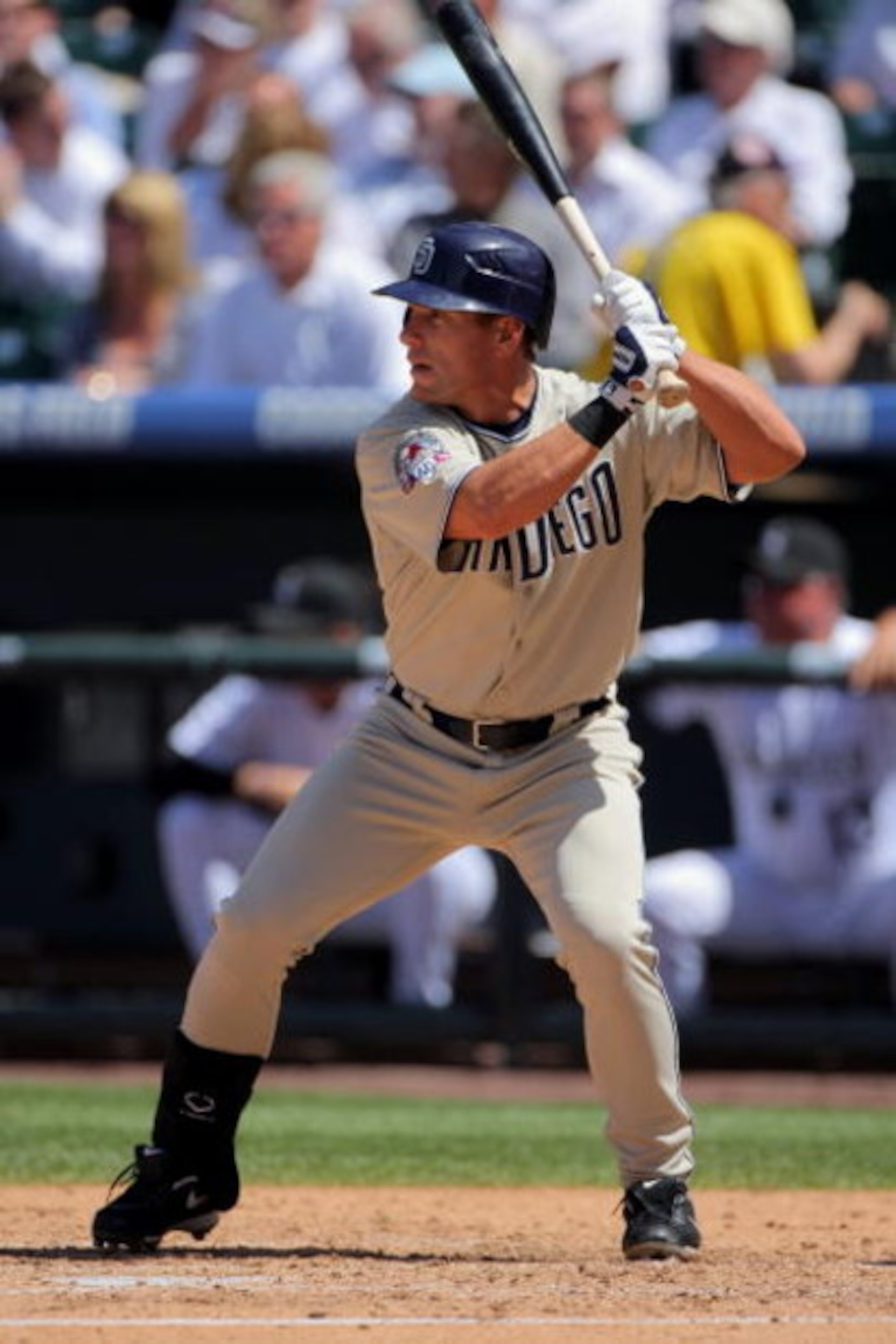 DENVER - APRIL 29: Brian Giles #24 of the San Diego Padres takes an at bat against the Colorado Rockies during MLB action at Coors Field on April 29, 2009 in Denver, Colorado. The Rockies defeated the Padres 7-5. (Photo by Doug Pensinger/Getty Images) DENVER - APRIL 29: Brian Giles #24 of the San Diego Padres takes an at bat against the Colorado Rockies during MLB action at Coors Field on April 29, 2009 in Denver, Colorado. The Rockies defeated the Padres 7-5. (Photo by Doug Pensinger/Getty Images)