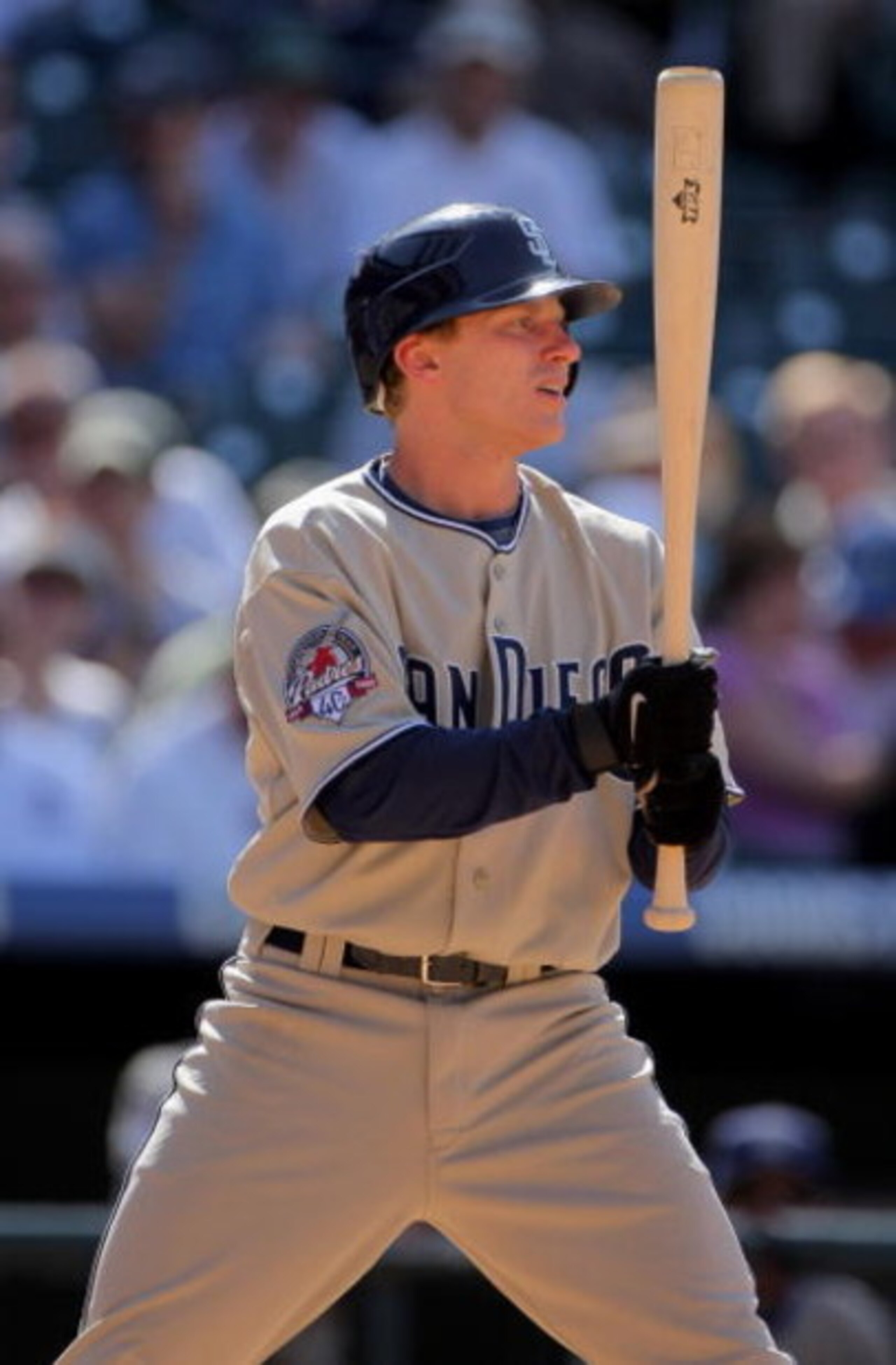 DENVER - APRIL 29: David Eckstein #3 of the San Diego Padres pinch hits against the Colorado Rockies during MLB action at Coors Field on April 29, 2009 in Denver, Colorado. The Rockies defeated the Padres 7-5. (Photo by Doug Pensinger/Getty Images) DENVER - APRIL 29: David Eckstein #3 of the San Diego Padres pinch hits against the Colorado Rockies during MLB action at Coors Field on April 29, 2009 in Denver, Colorado. The Rockies defeated the Padres 7-5. (Photo by Doug Pensinger/Getty Images)