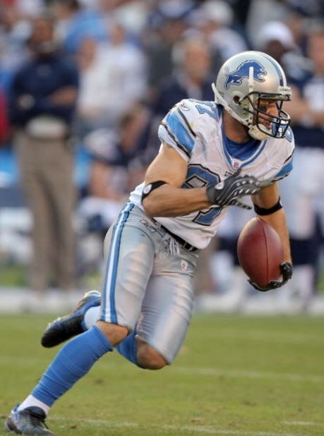 SAN DIEGO - DECEMBER 16:  Mike Furrey #87 of the Detroit Lions runs after a catch against the San Diego Chargers during the third quarter at Qualcomm Stadium December 16, 2007 in San Diego California.  (Photo by Harry How/Getty Images)