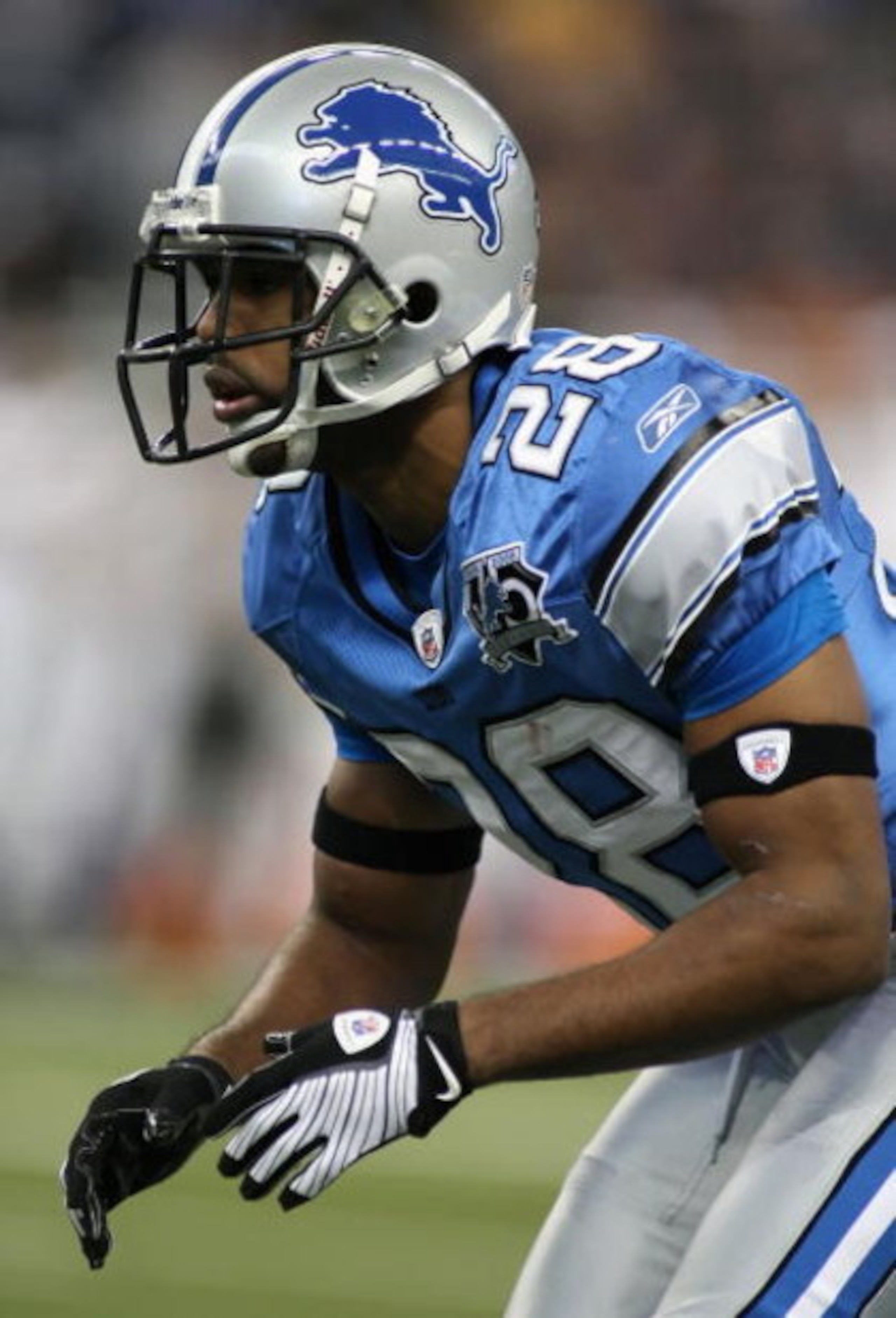 DETROIT - DECEMBER 07:  Leigh Bodden #28 of the Detroit Lions in action during the NFL game against the Minnesoa Vikings at Ford Field on December 7, 2008 in Detroit, Michigan. The Vikings defeated the Lions 20-16.  (Photo by Christian Petersen/Getty Imag