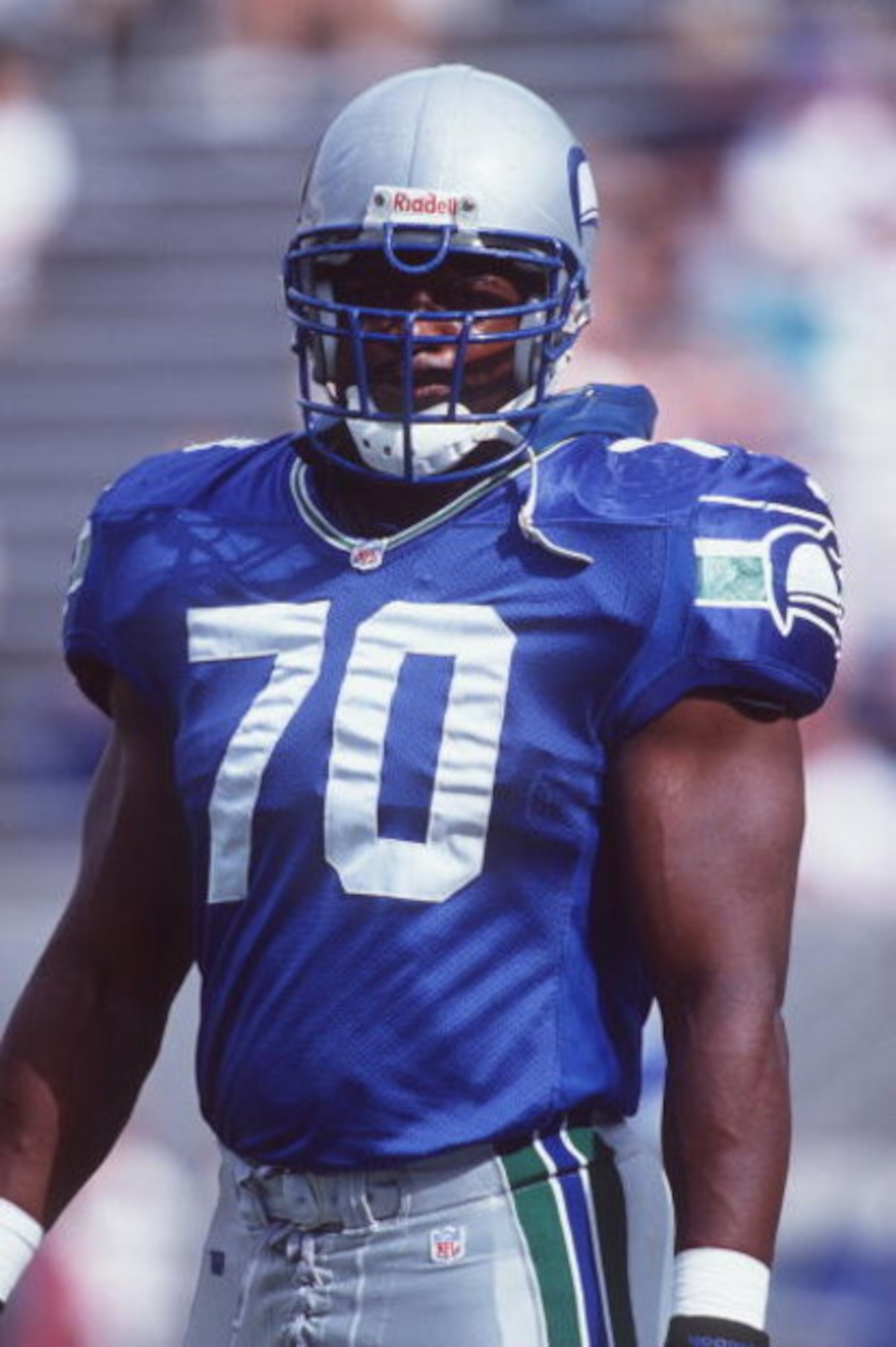 29 Oct 1995:  Michael Sinclair of the Seattle Seahawks during their 20-14 win over the Arizona Cardinals at Sun Devil Stadium in Tempe, Arizona. Mandatory Credit: Jed Jacobsohn/Allsport