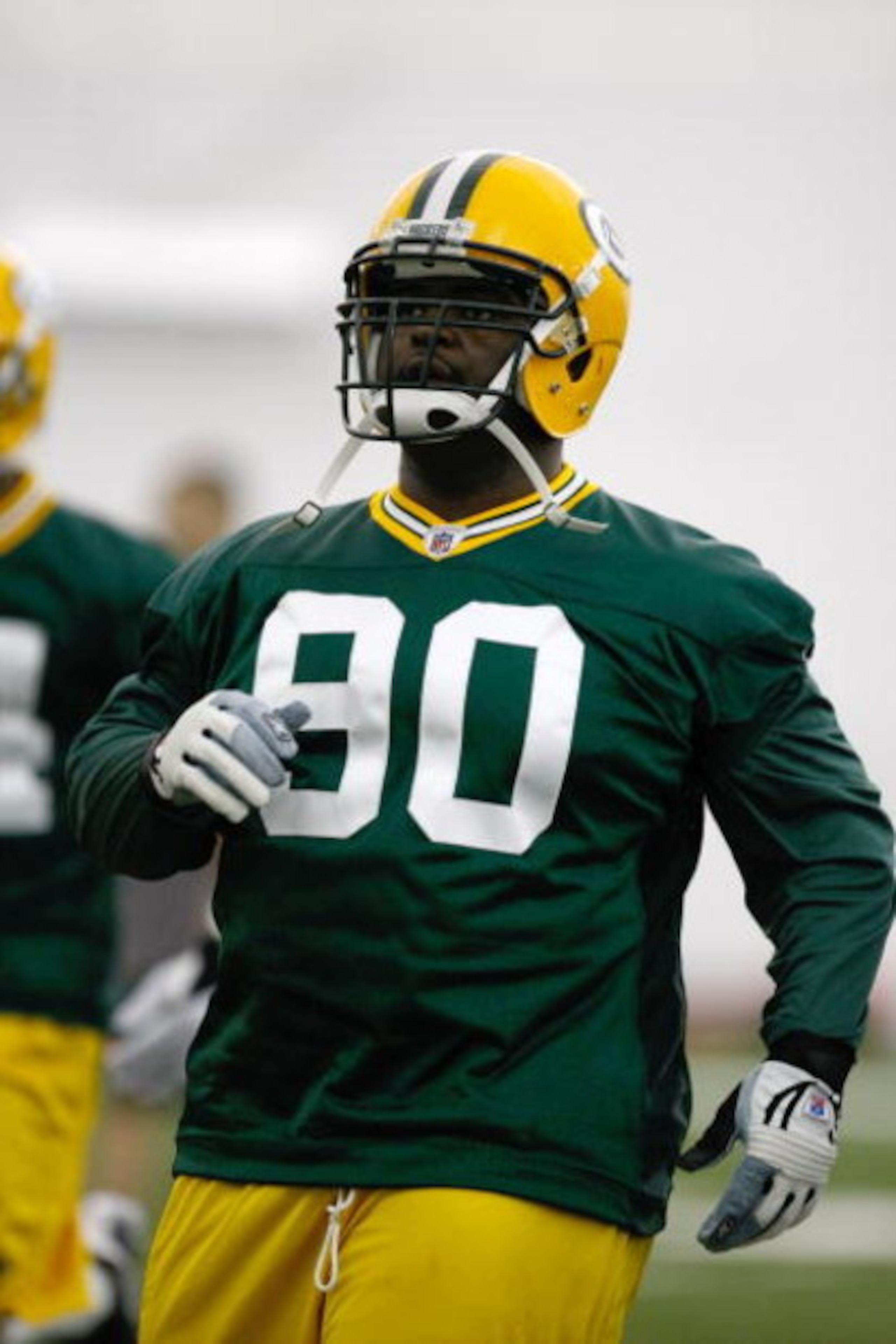GREEN BAY, WI - MAY 1:  Defensive lineman B.J. Raji #90 runs  as he participates in practice drills during Green Bay Packers Minicamp at Don Hutson Center on May 1, 2009 in Green Bay, Wisconsin. (Photo by Scott Boehm/Getty Images)