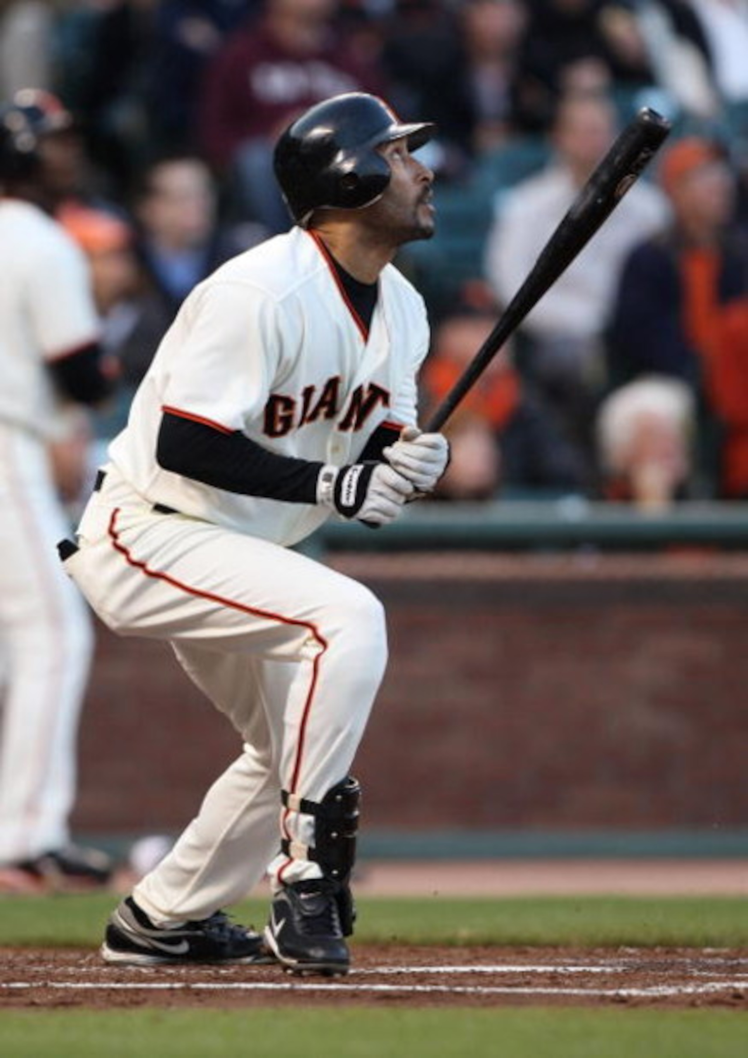 SAN FRANCISCO - MAY 14: Randy Winn #2 of the San Francisco Giants hits a sacrafice fly in the first inning against the New York Mets during a Major League Baseball game on May14, 2009 at AT&T Park in San Francisco, California. (Photo by Jed Jacobsohn/Gett SAN FRANCISCO - MAY 14: Randy Winn #2 of the San Francisco Giants hits a sacrafice fly in the first inning against the New York Mets during a Major League Baseball game on May14, 2009 at AT&T Park in San Francisco, California. (Photo by Jed Jacobsohn/Gett