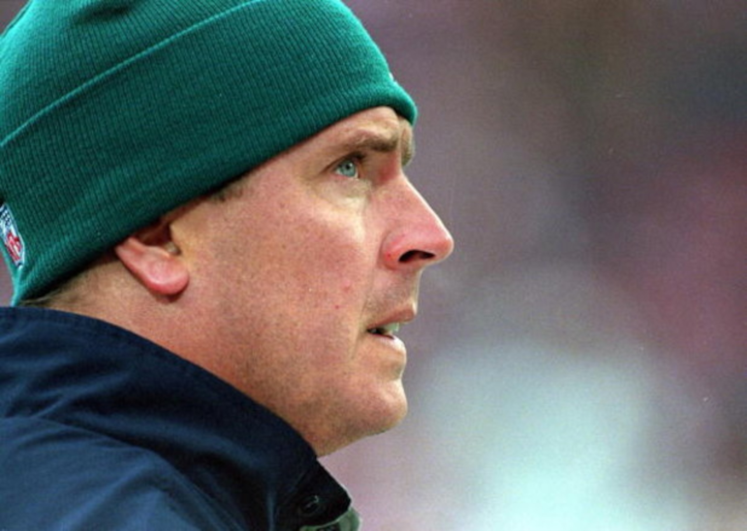 14 Nov 1999: Dan Marino of the Miami Dolphins looks on from the sidelines as he is injured during the game against the Buffalo Bills at the Ralph Wilson Stadium in Orchard Park, New York. The Bills defeated the Dolphins 23-3. Mandatory Credit: Rick Stewa 14 Nov 1999: Dan Marino of the Miami Dolphins looks on from the sidelines as he is injured during the game against the Buffalo Bills at the Ralph Wilson Stadium in Orchard Park, New York. The Bills defeated the Dolphins 23-3. Mandatory Credit: Rick Stewa