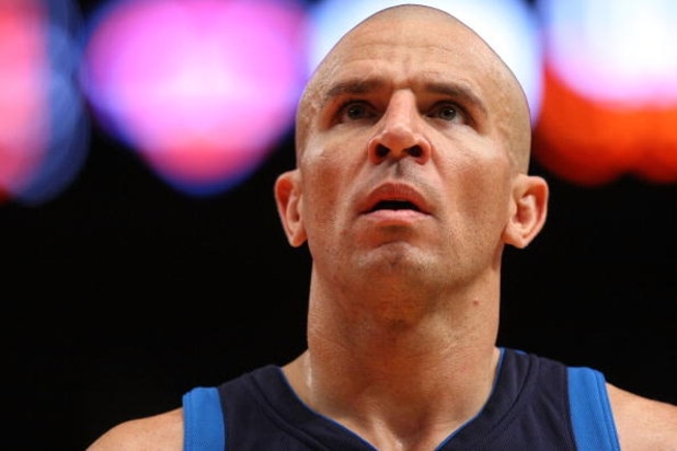 NEW YORK - NOVEMBER 16:  Jason Kidd #2 of the Dallas Mavericks walks up court against the New York Knicks on November 16, 2008 at Madison Square Garden in New York City. NOTE TO USER: User expressly acknowledges and agrees that, by downloading and or usin