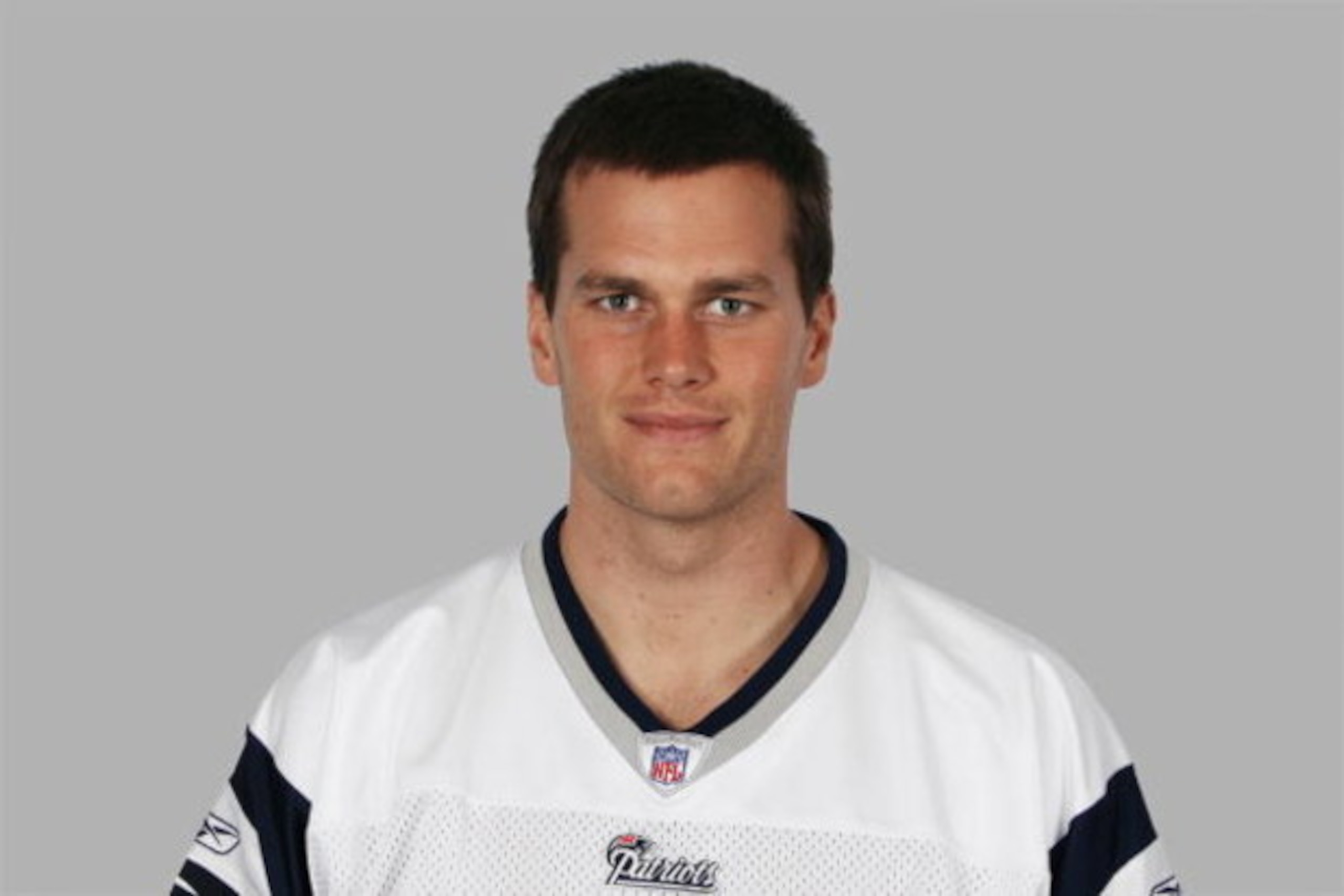 FOXBOROUGH, MA - 2008:  Tom Brady of the New England Patriots poses for his 2008 NFL headshot at photo day in Foxborough, Massachusetts.  (Photo by Getty Images)