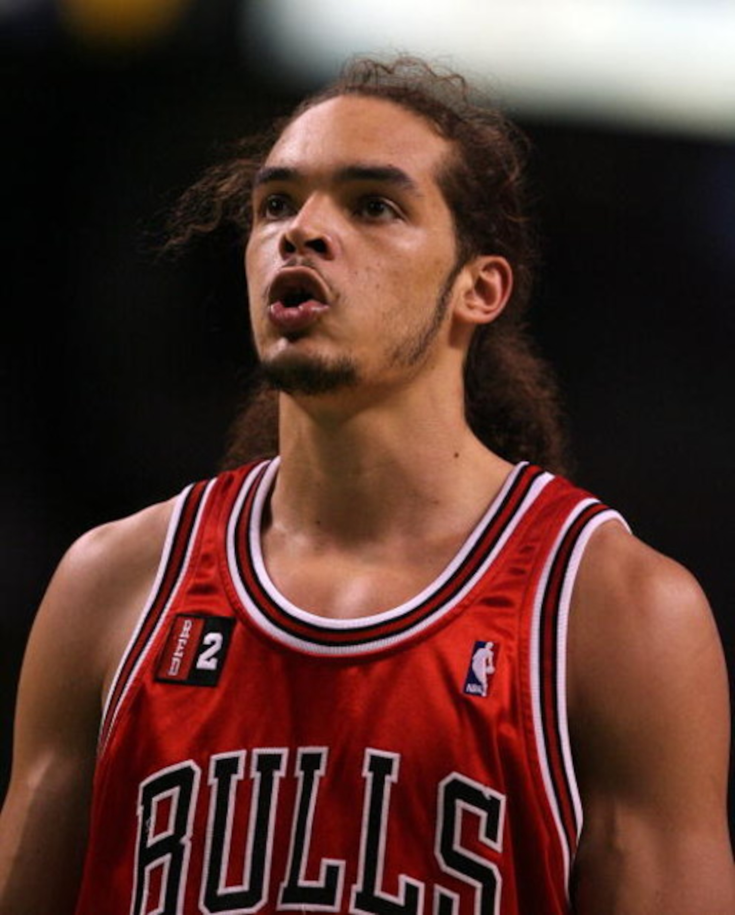 BOSTON - MAY 02:  Joakim Noah #13 of the Chicago Bulls prepares to shoot a free throw in the second half against the Boston Celtics in Game Seven of the Eastern Conference Quarterfinals during the 2009 NBA Playoffs at TD Banknorth Garden on May 2, 2009 in