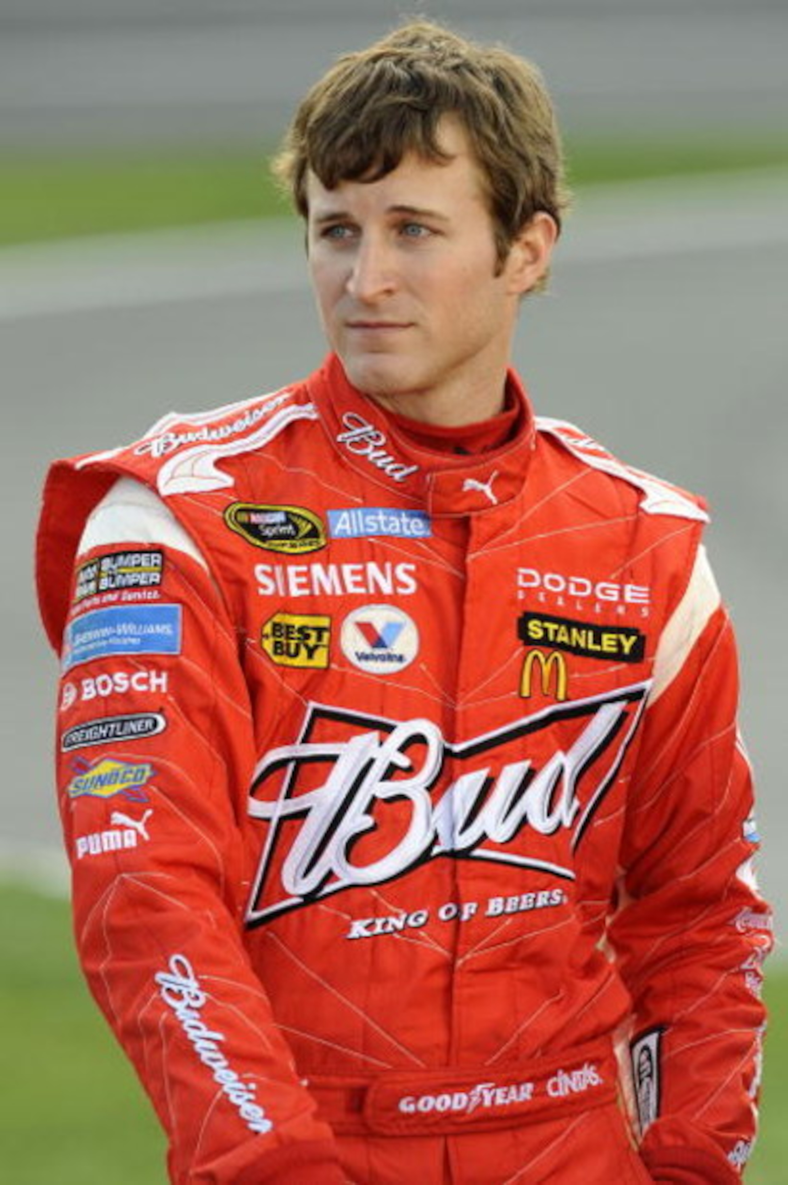CONCORD, NC - MAY 21: Kasey Kahne, driver of the #9 Budweiser Dodge, stands on pit road during qualifying for the NASCAR Sprint Cup Series Coca-Cola 600 on May 21, 2009 at Lowe's Motor Speedway in Concord, North Carolina.  (Photo by John Harrelson/Getty I