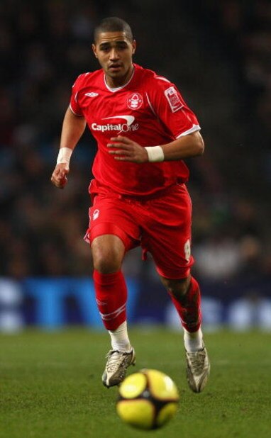 MANCHESTER, UNITED KINGDOM - JANUARY 03:  Lewis McGugan of Nottingham Forest in action during the FA Cup sponsored by e.on third round match between Manchester City and Nottingham Forest at The City of Manchester Stadium on January 3, 2009 in Manchester, 