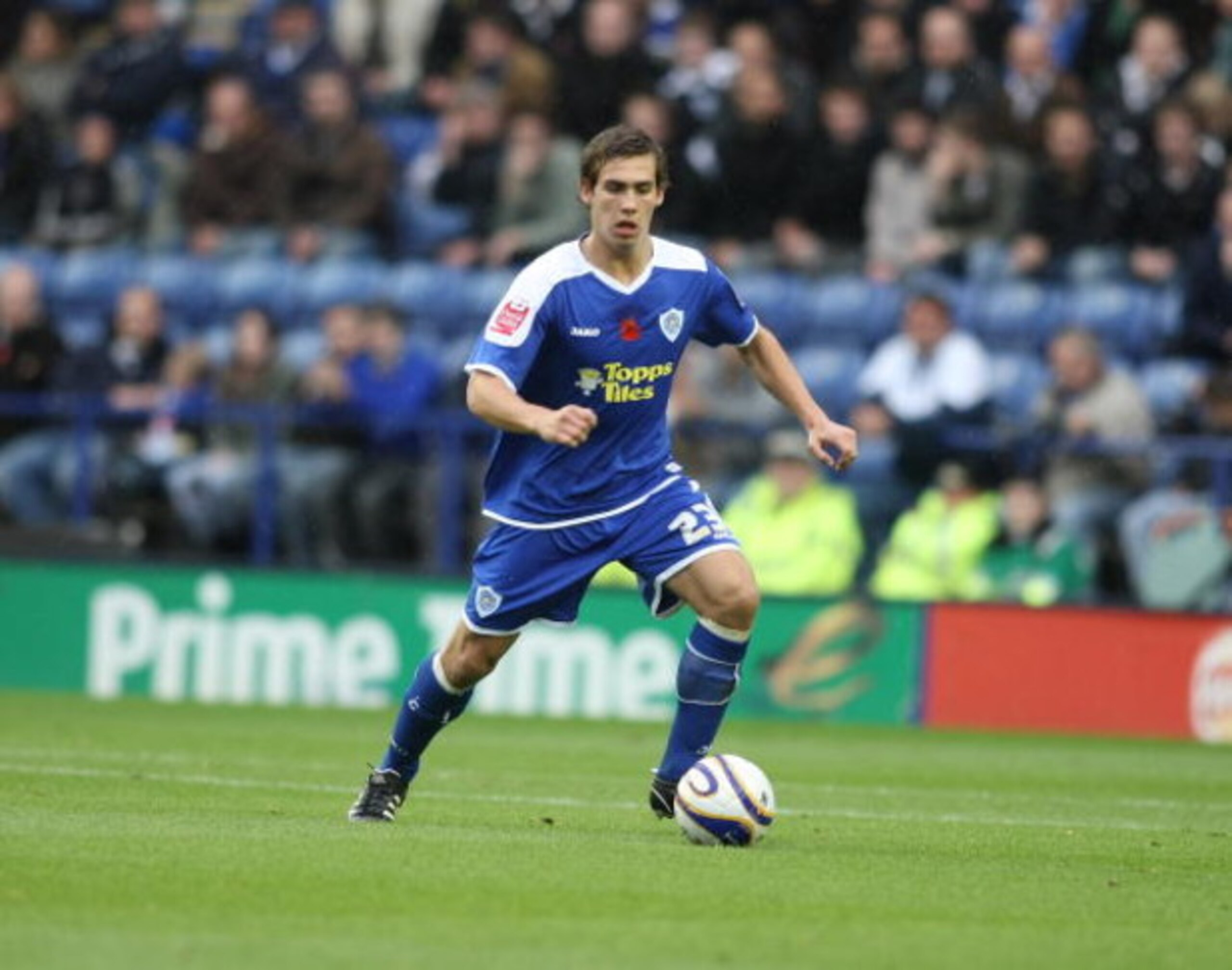 LEICESTER, UNITED KINGDOM - OCTOBER 25: Joe Mattock of Leicester City in action during the Coca Cola League One Match between Leicester City and Northampton Town at the Walkers Stadium on October 25, 2008 in Leicester, England. (Photo by Pete Norton/Getty