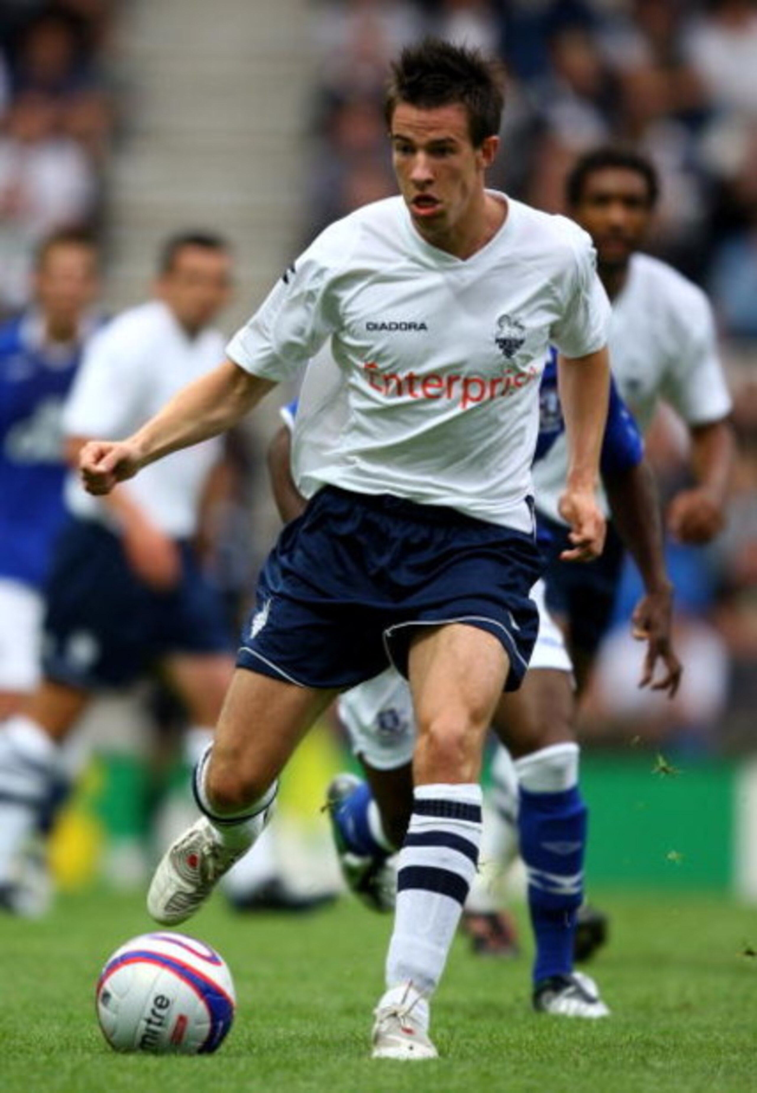 PRESTON, UNITED KINGDOM - JULY 22:  Sean St Ledger of Preston in action during the Pre Season Friendly match between Preston North End and Everton at Deepdale on July 22, 2008 in Preston, England.  (Photo by Shaun Botterill/Getty Images)