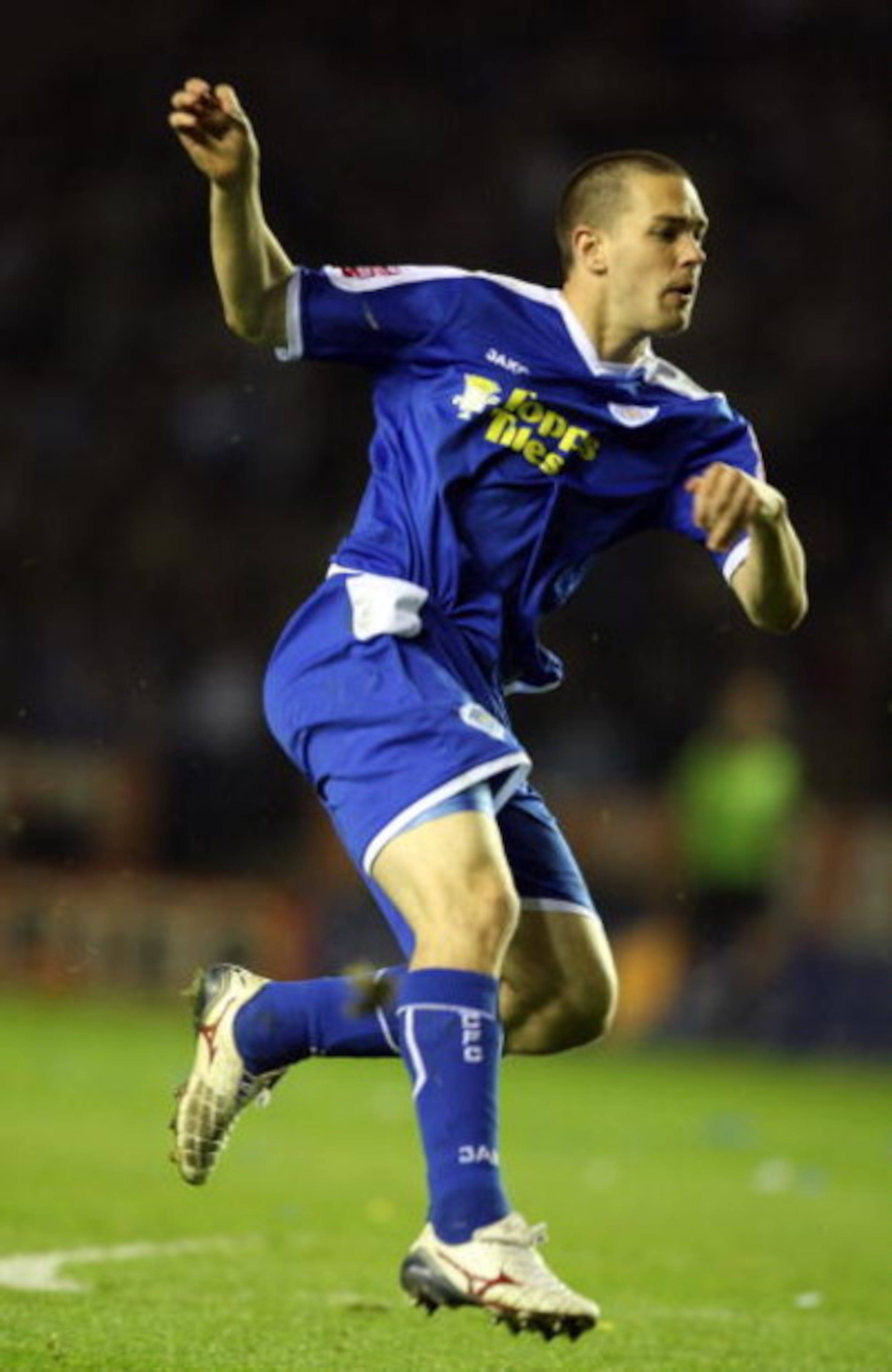LEICESTER, ENGLAND - APRIL 24:  Matty Fryatt of Leicester during the Coca-Cola League One match between Leicester City and Scunthorpe United at the Walkers Stadium on April 24, 2009 in Leicester, England.  (Photo by Ross Kinnaird/Getty Images)